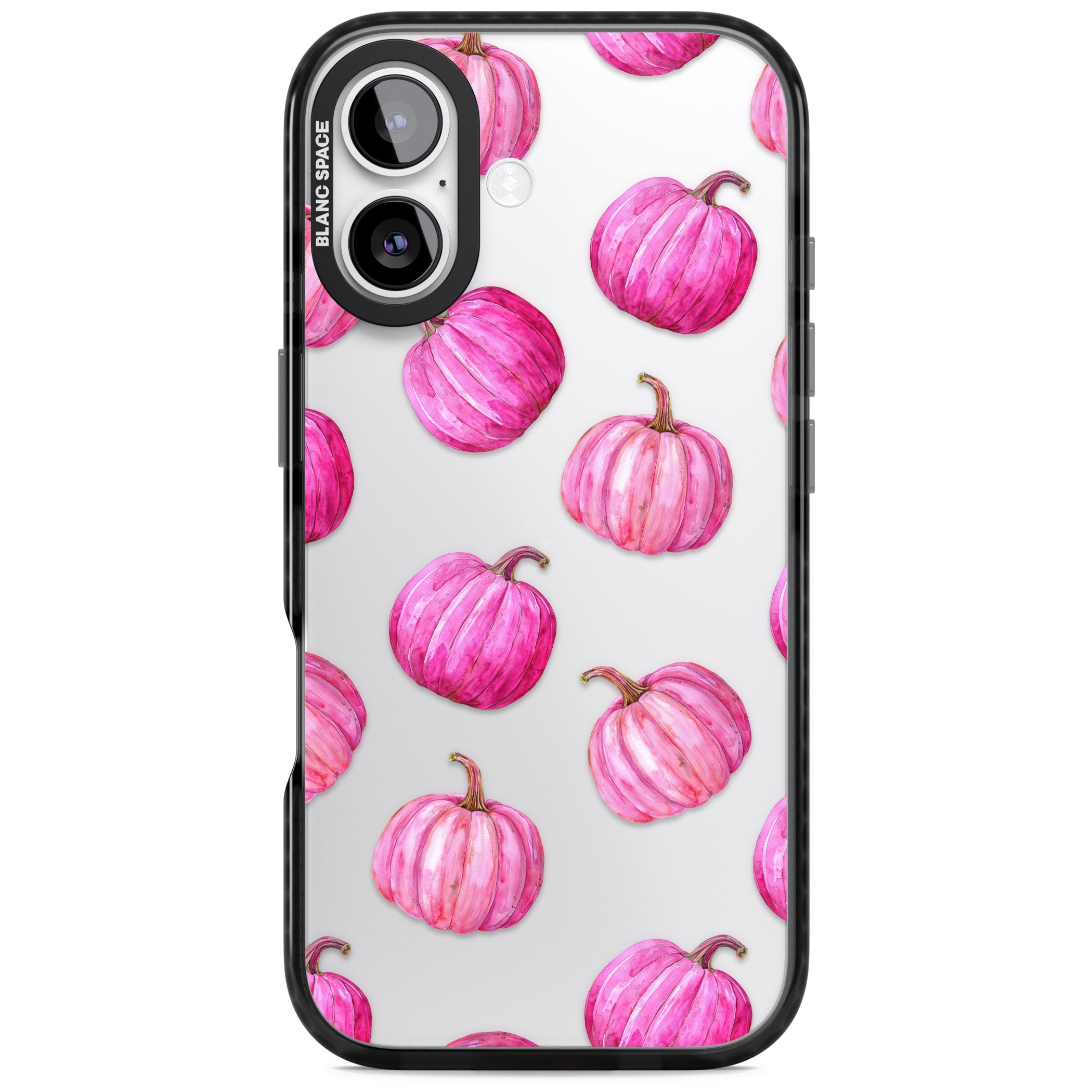 Pink Pumpkins iPhone 17 Impact Black Phone Case