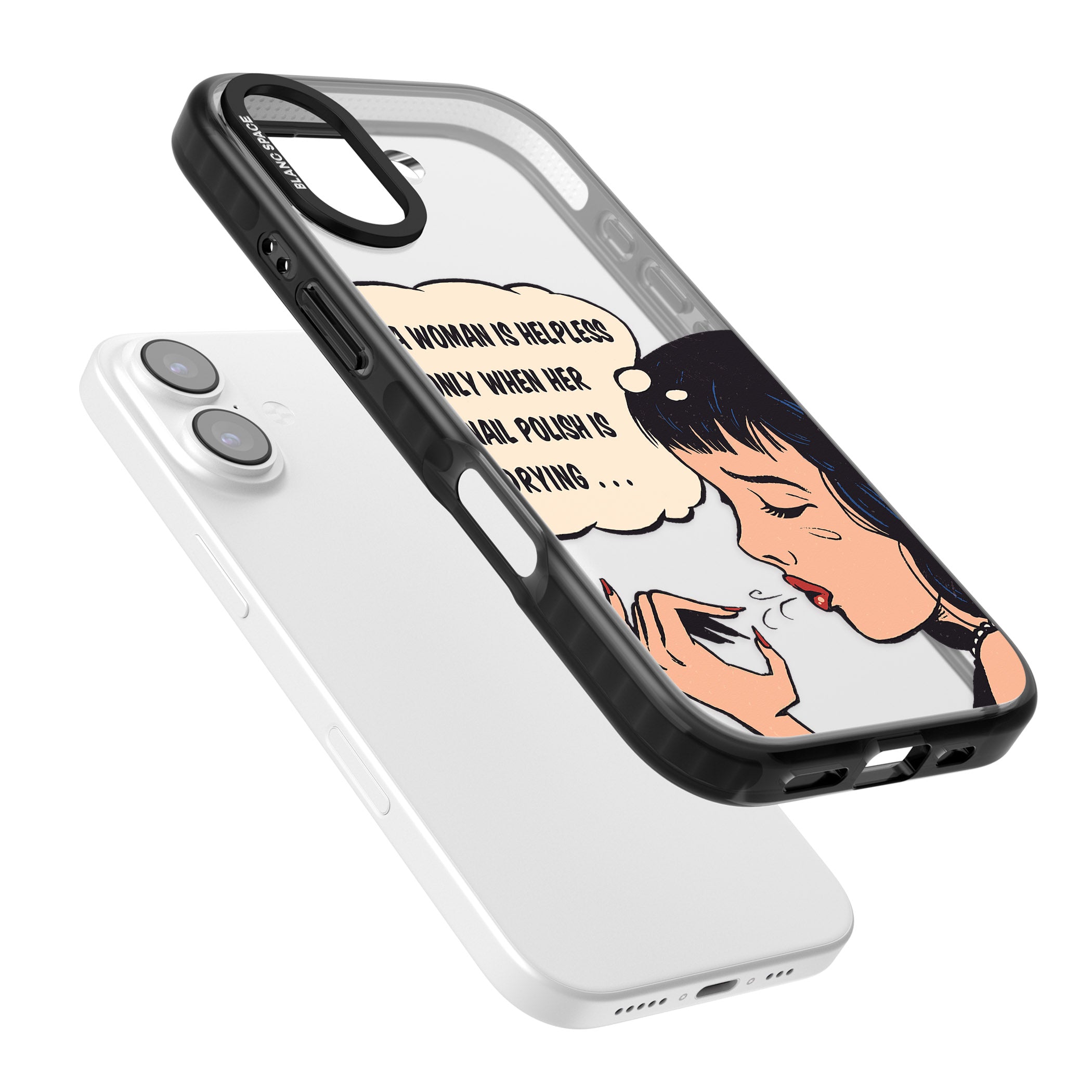 Drying Nails Pop Art iPhone 17 Impact Black Phone Case Colours