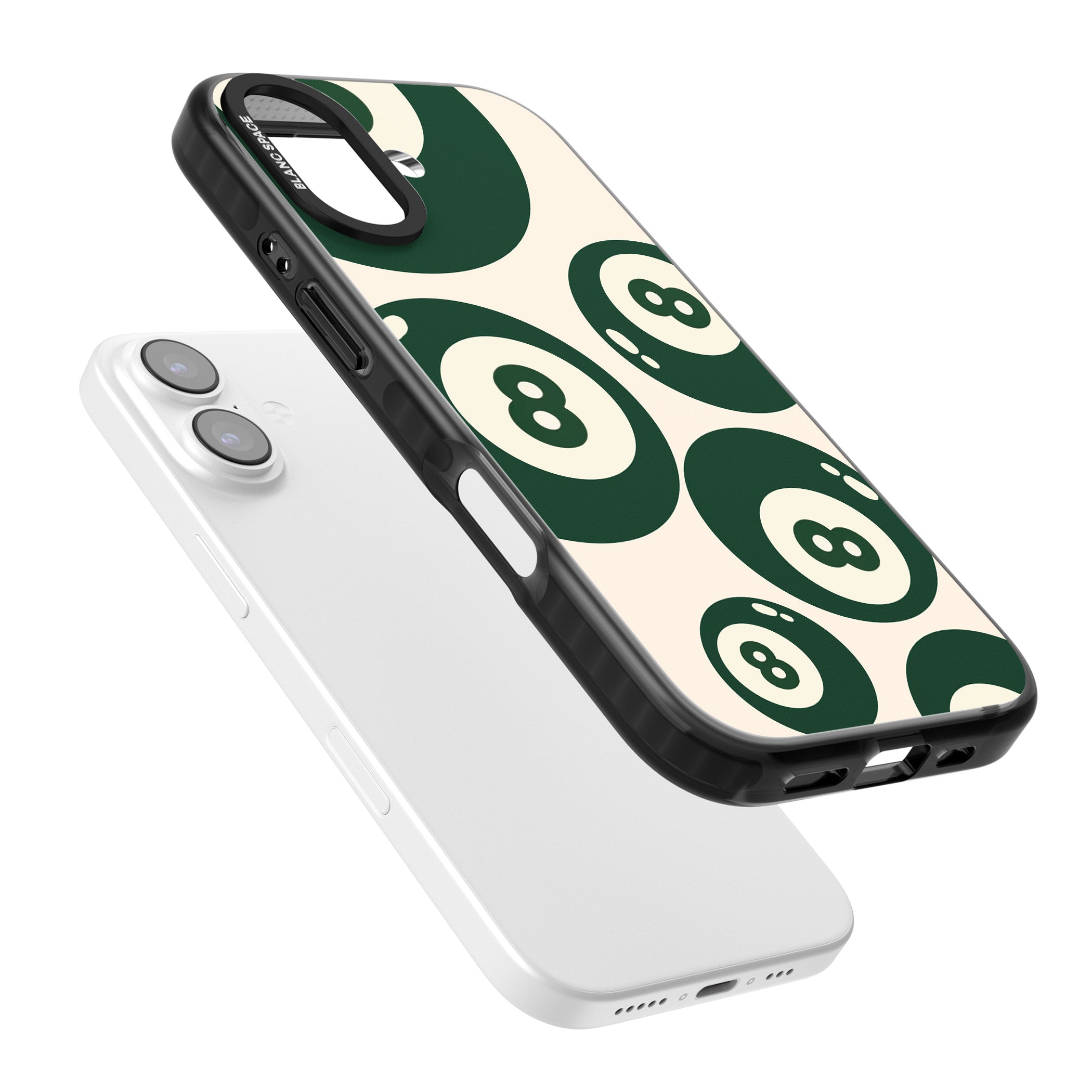Green Eight Balls iPhone 17 Impact Black Phone Case Colours