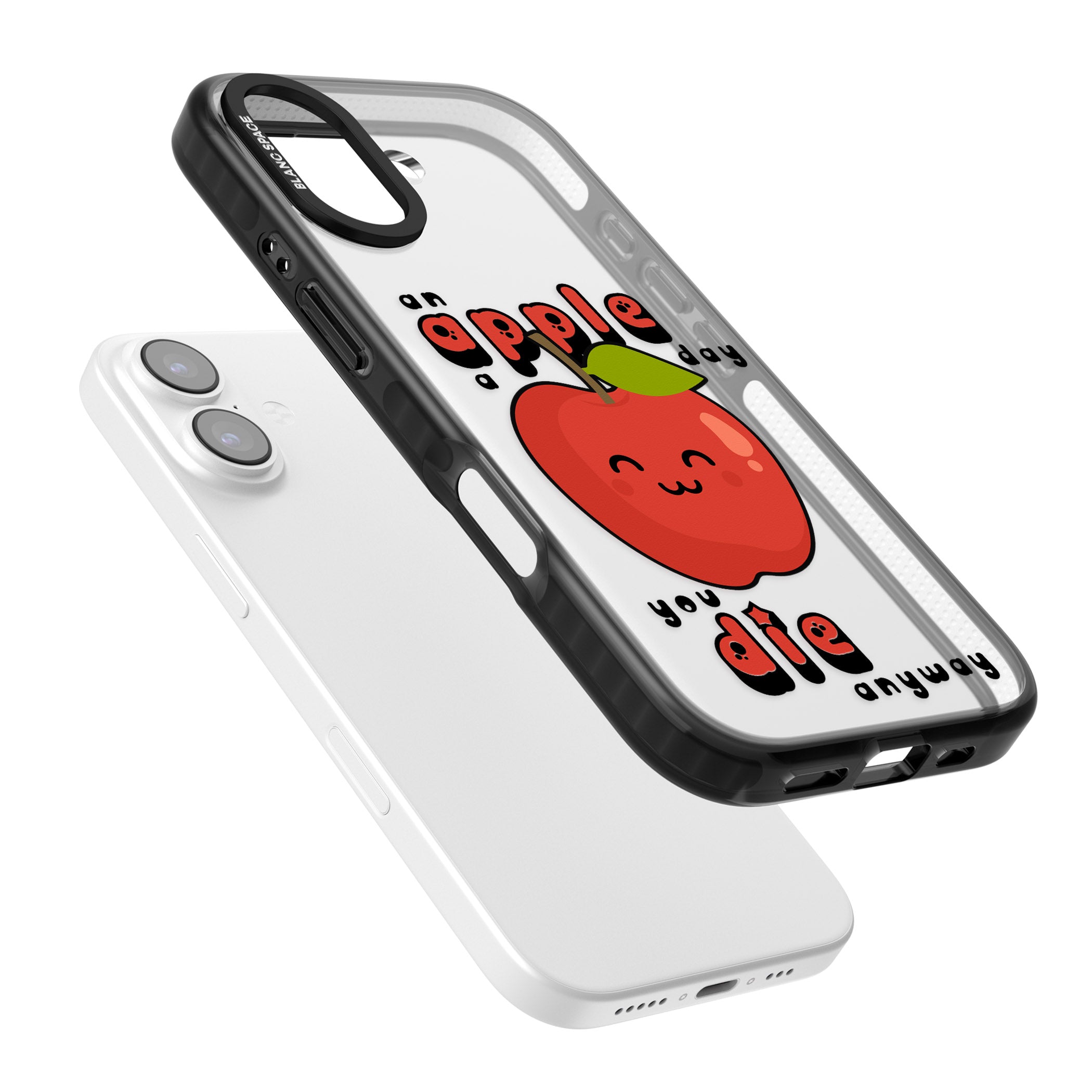 An Apple A Day iPhone 17 Impact Black Phone Case Colours