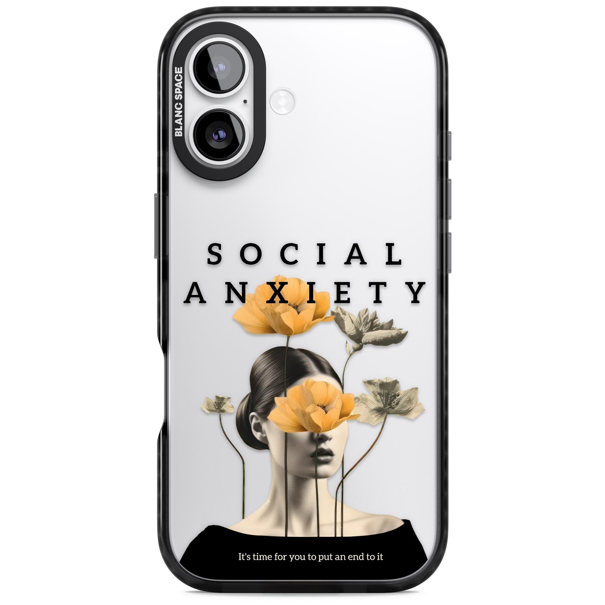 Social Anxiety iPhone 17 Impact Black Phone Case