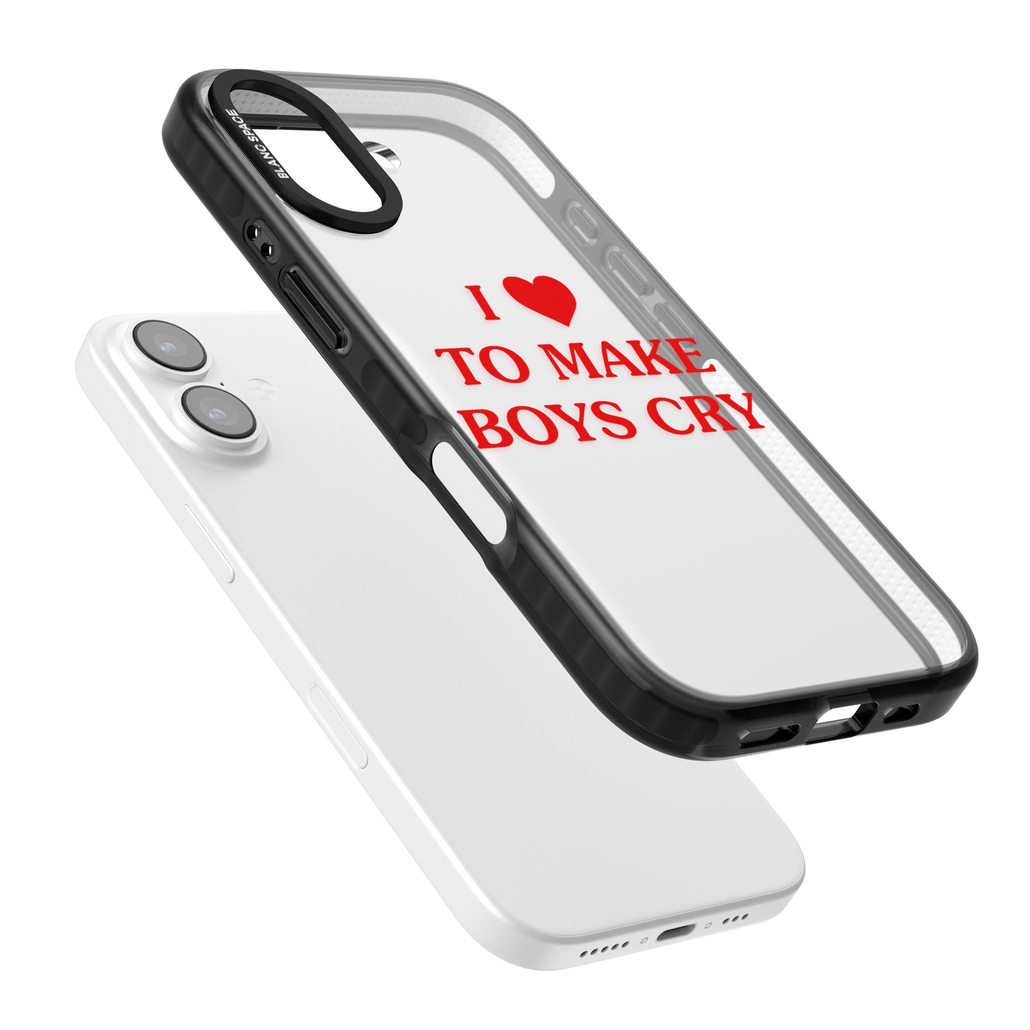 I Love To Make Boys Cry iPhone 17 Impact Black Phone Case Colours