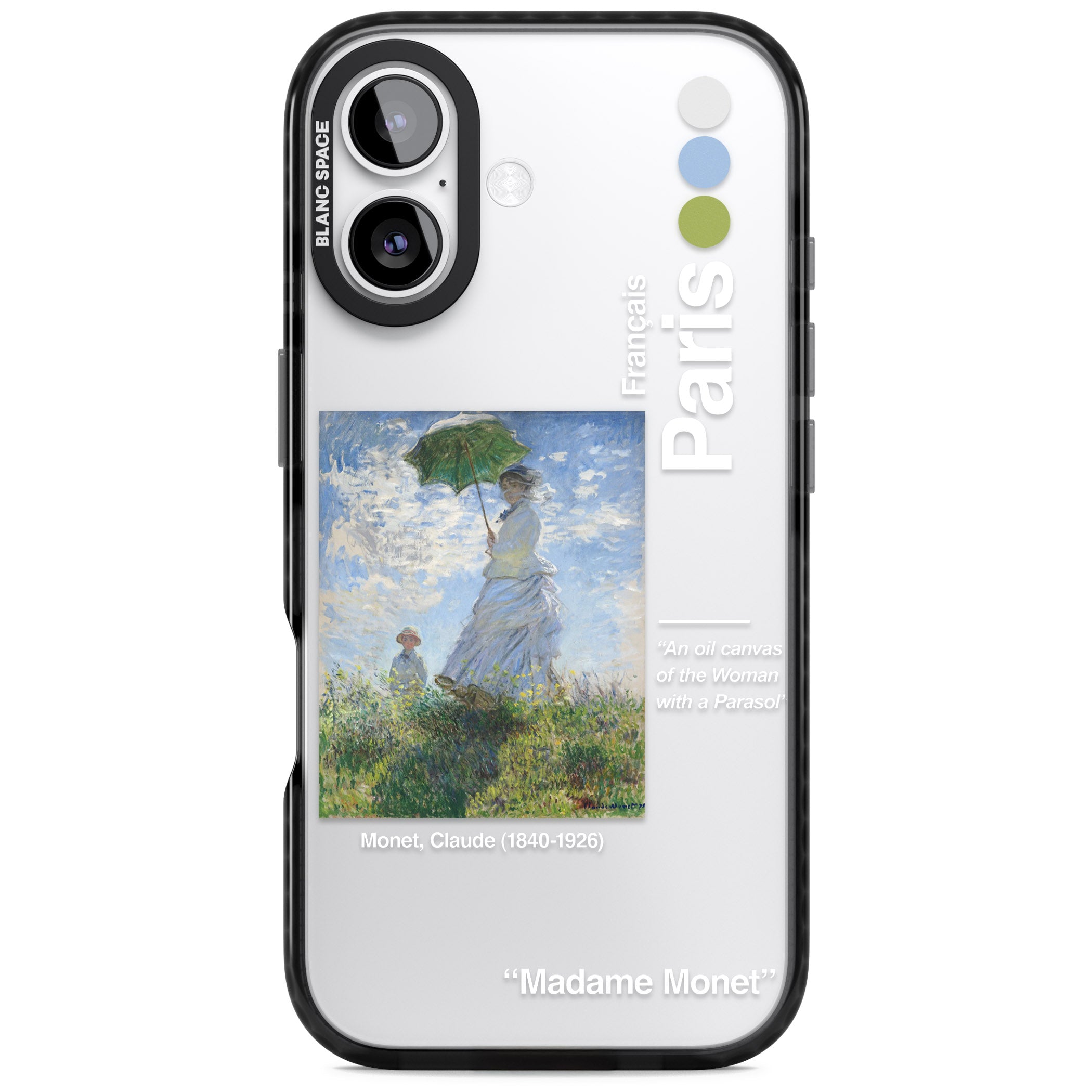 Madame Monet And Her Son iPhone 17 Impact Black Phone Case