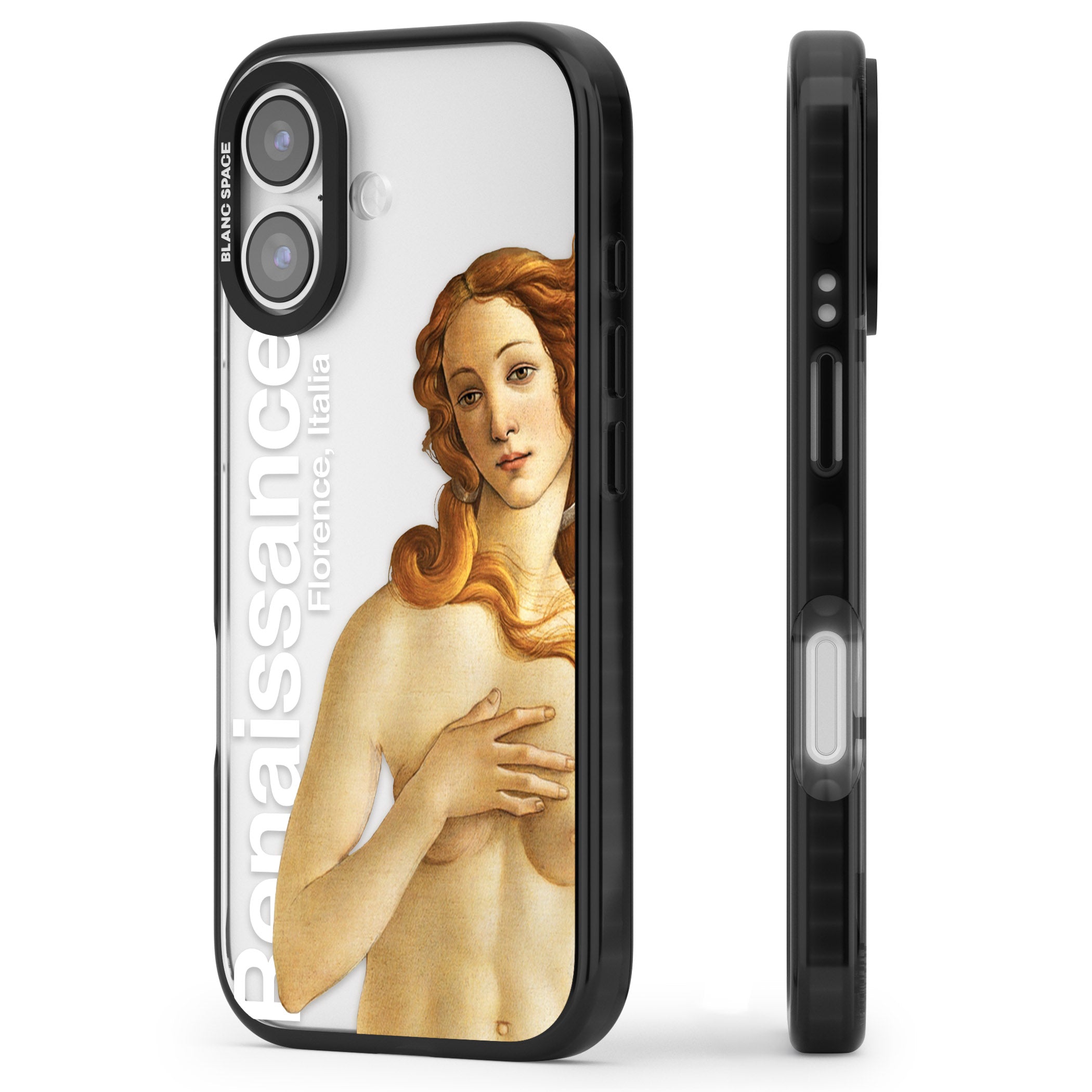 Florence Renaissance iPhone 17 Impact Black Phone Case Side Profile
