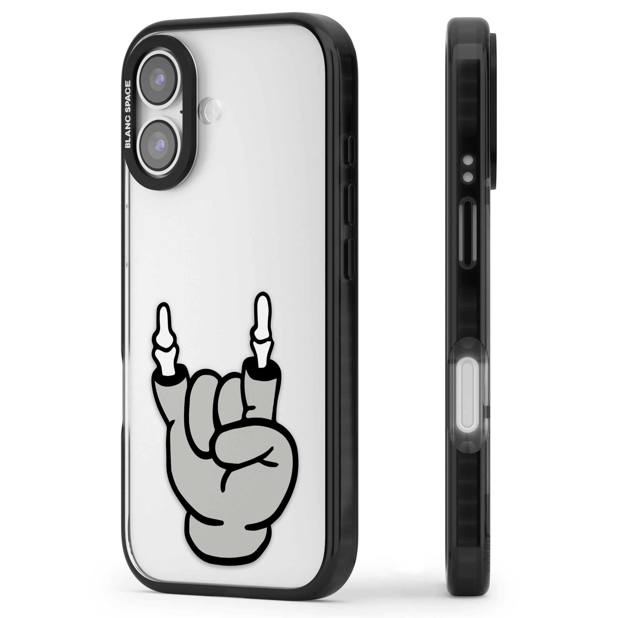 Rock 'Til You Drop iPhone 17 Impact Black Phone Case Side Profile