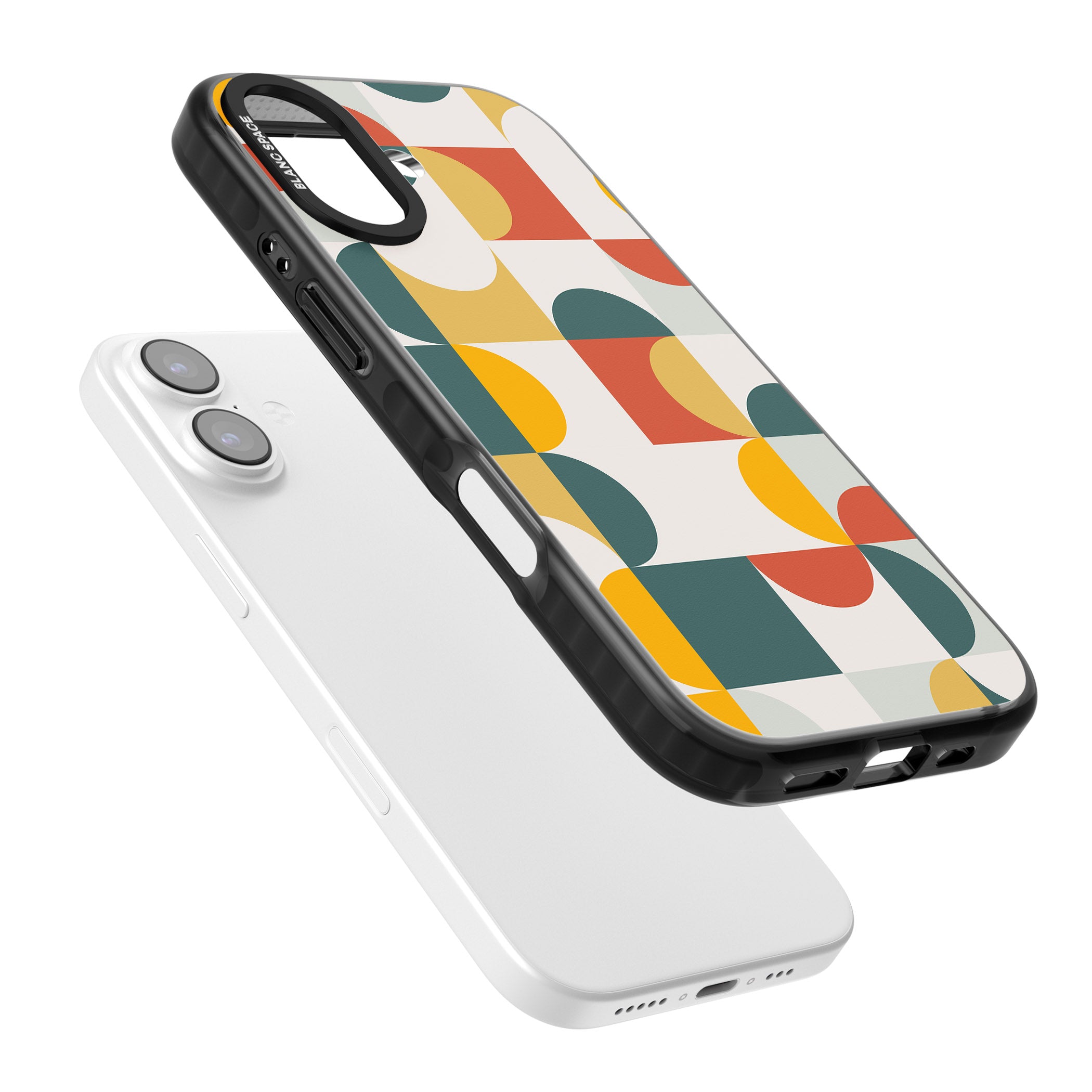 Retro Color Blocks iPhone 17 Impact Black Phone Case Colours