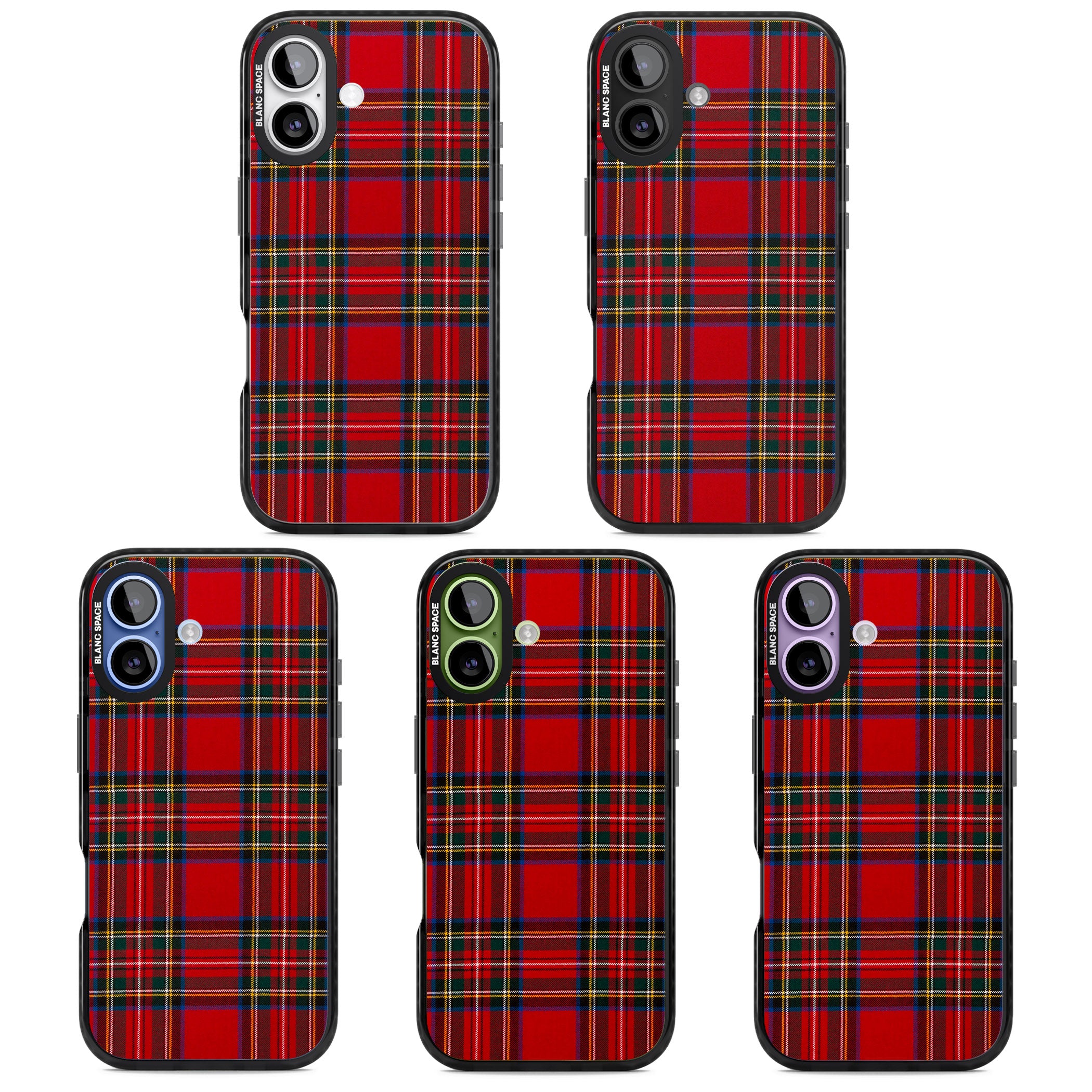 Royal Stewart Tartan iPhone 17 Impact Black Phone Case APT Impact Protection