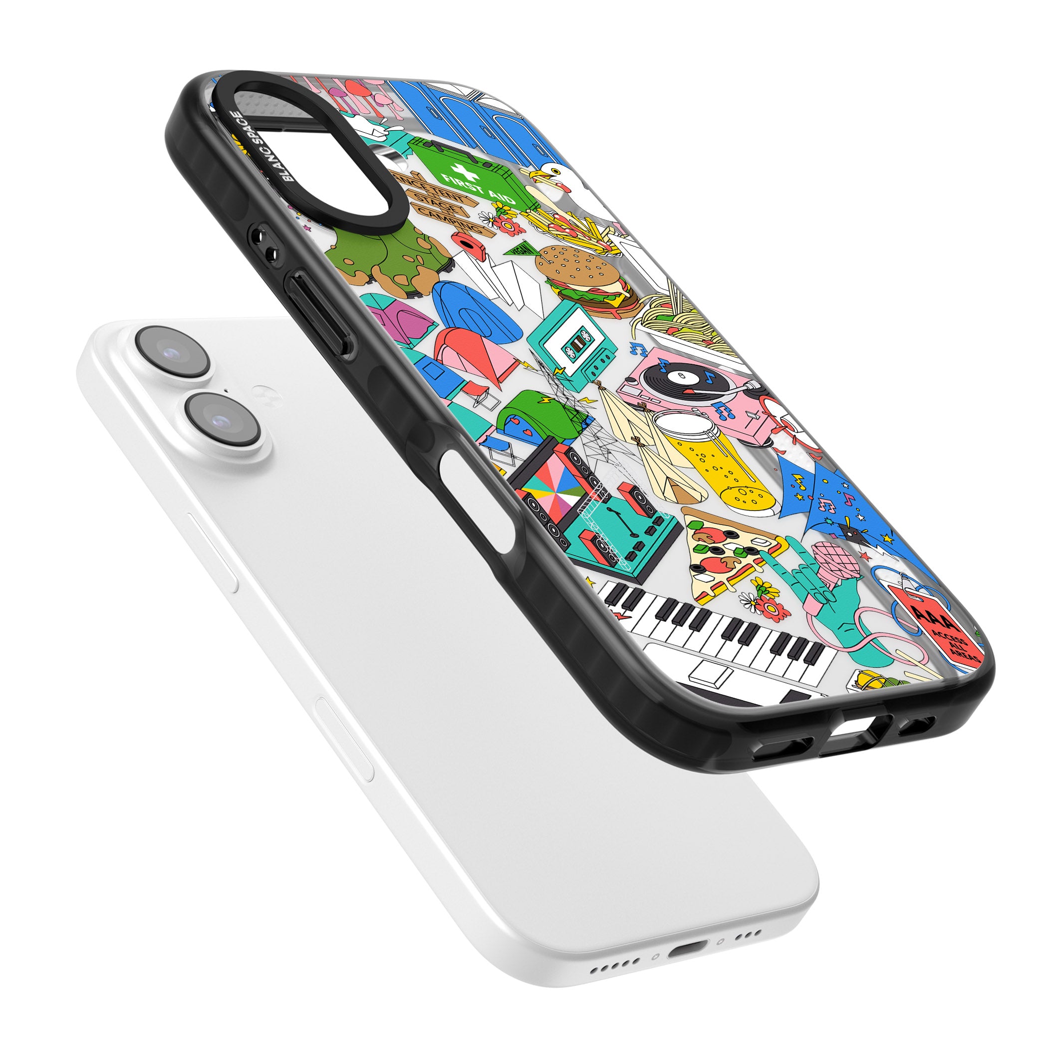 Festival Frenzy iPhone 17 Impact Black Phone Case Colours