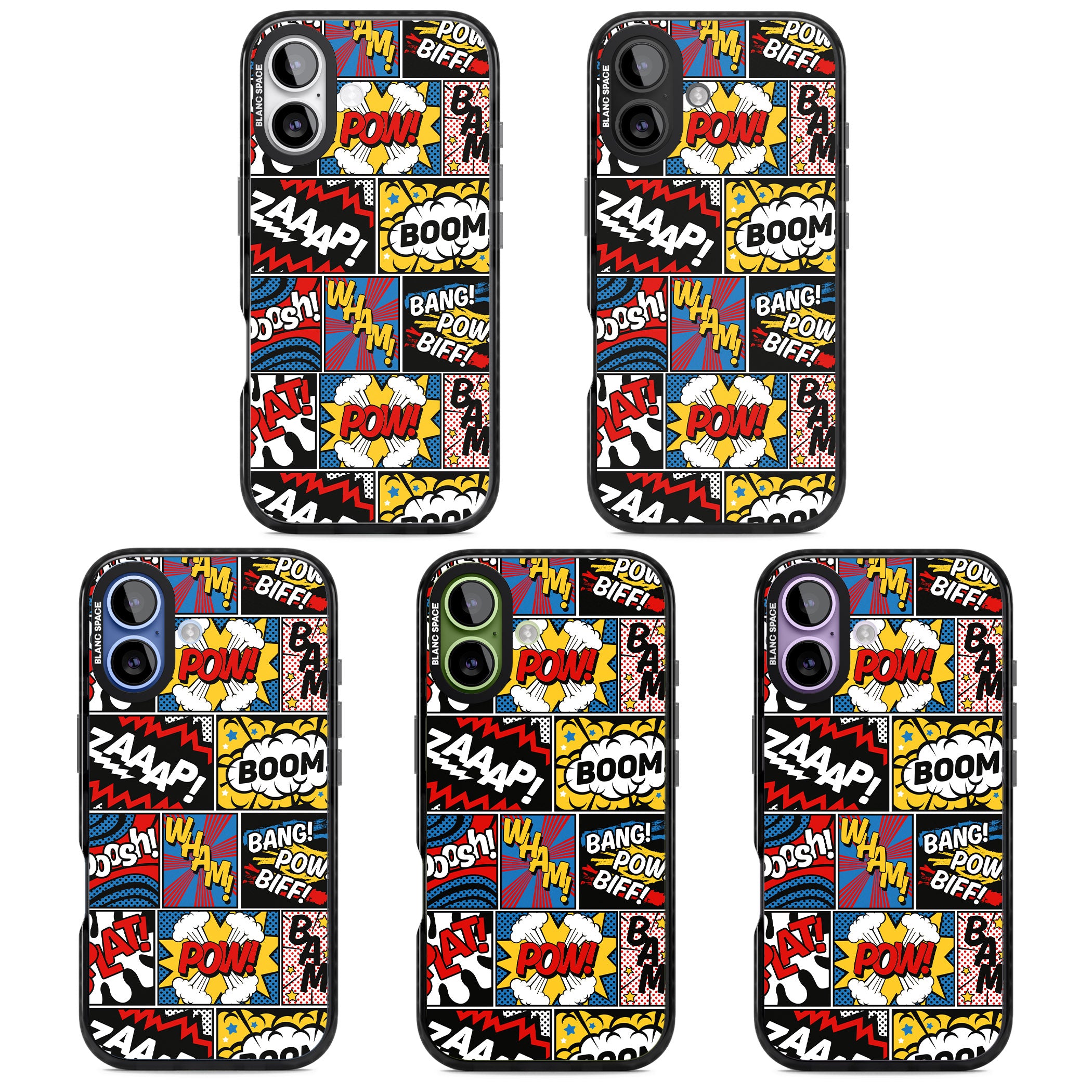 Onomatopoeia iPhone 17 Impact Black Phone Case APT Impact Protection