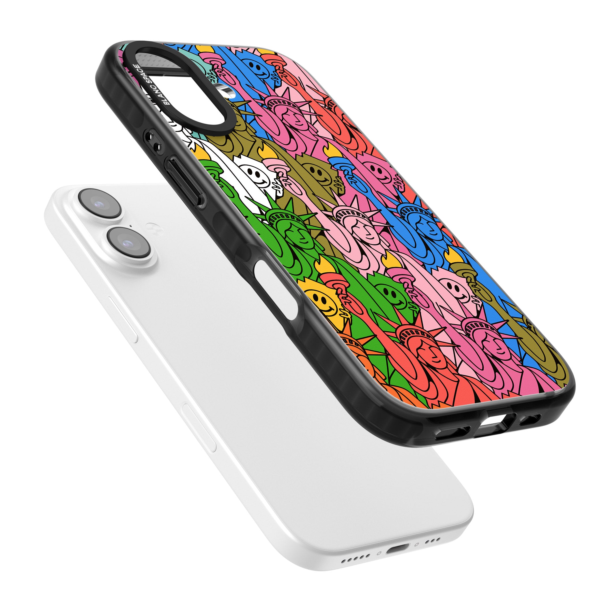 Multicolour Liberty Pattern iPhone 17 Impact Black Phone Case Colours