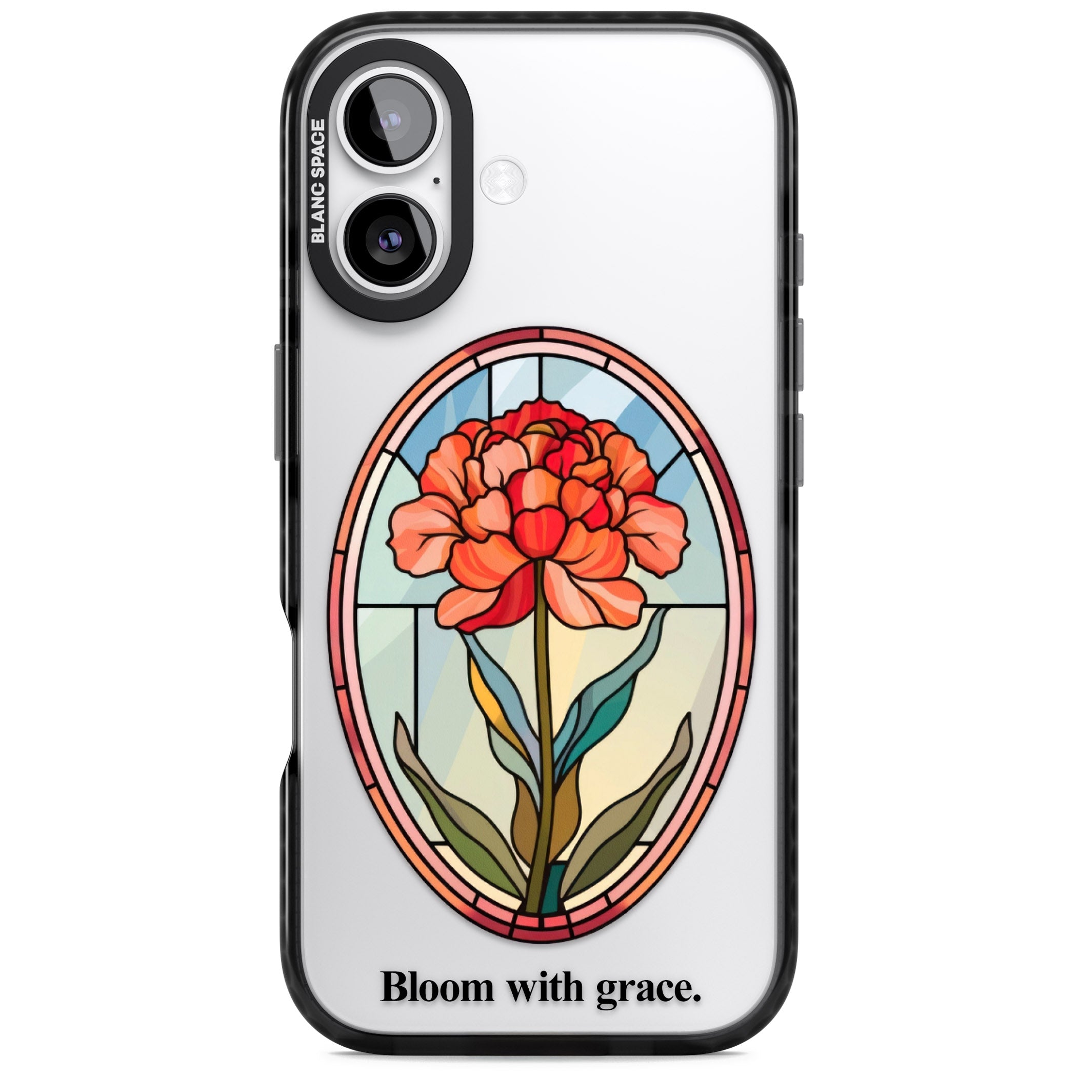 Bloom With Grace iPhone 17 Impact Black Phone Case