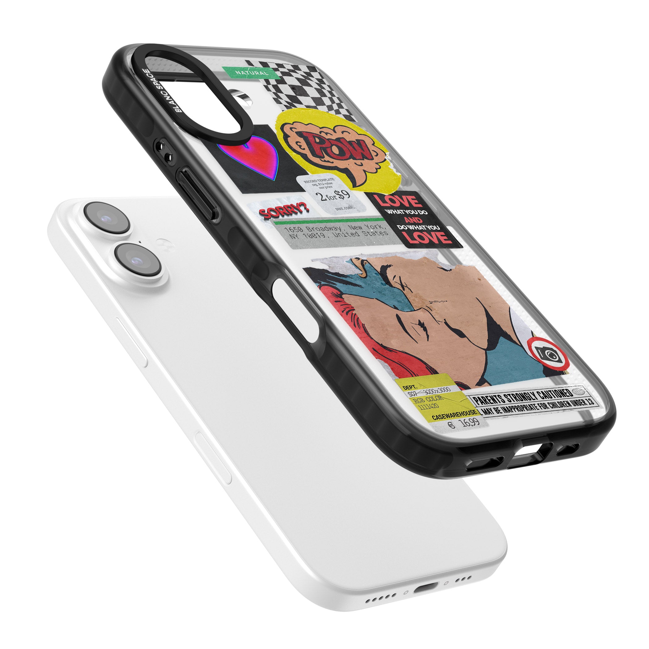 Retro Sticker Mix iPhone 17 Impact Black Phone Case Colours