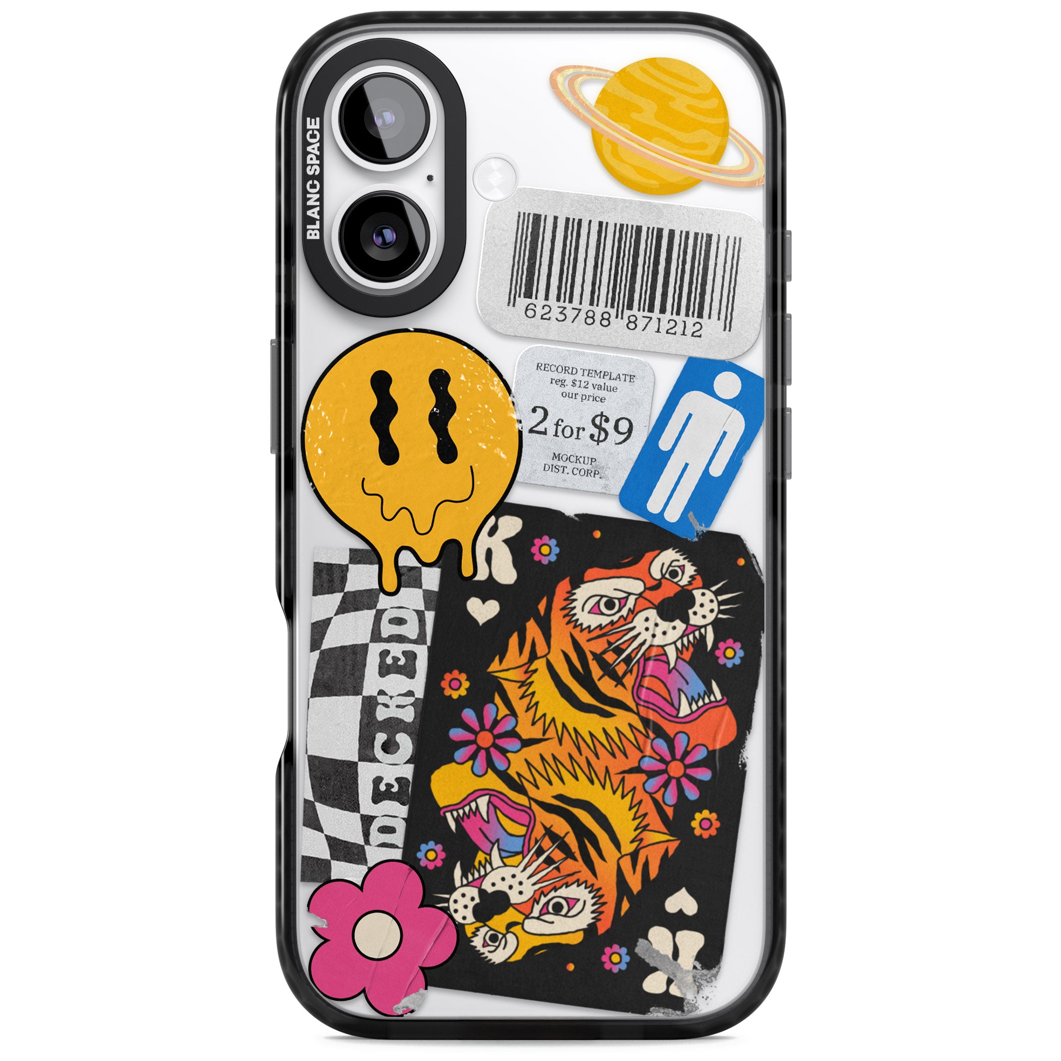 Electric Vibes iPhone 17 Impact Black Phone Case