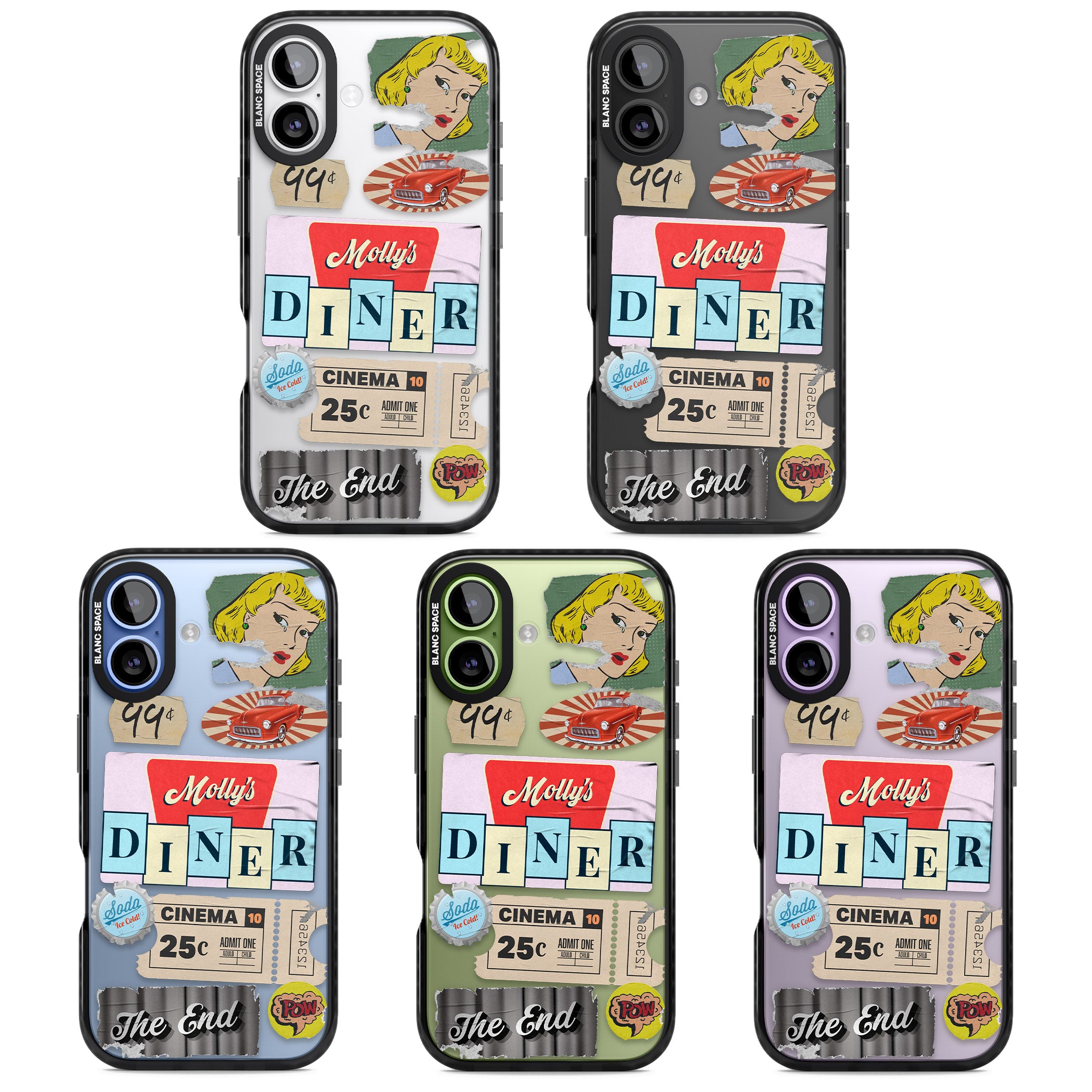 Nifty Fifties Swing iPhone 17 Impact Black Phone Case APT Impact Protection