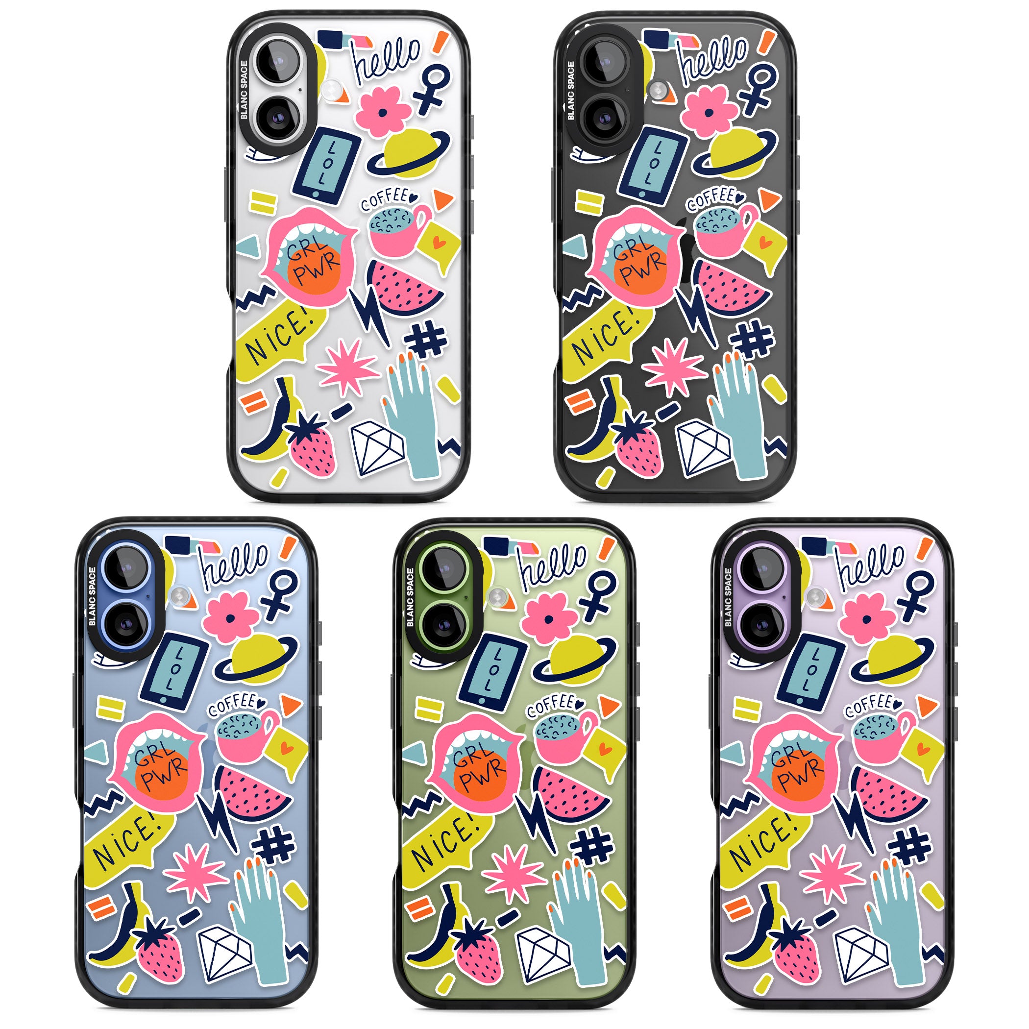 Grl Pwr iPhone 17 Impact Black Phone Case APT Impact Protection