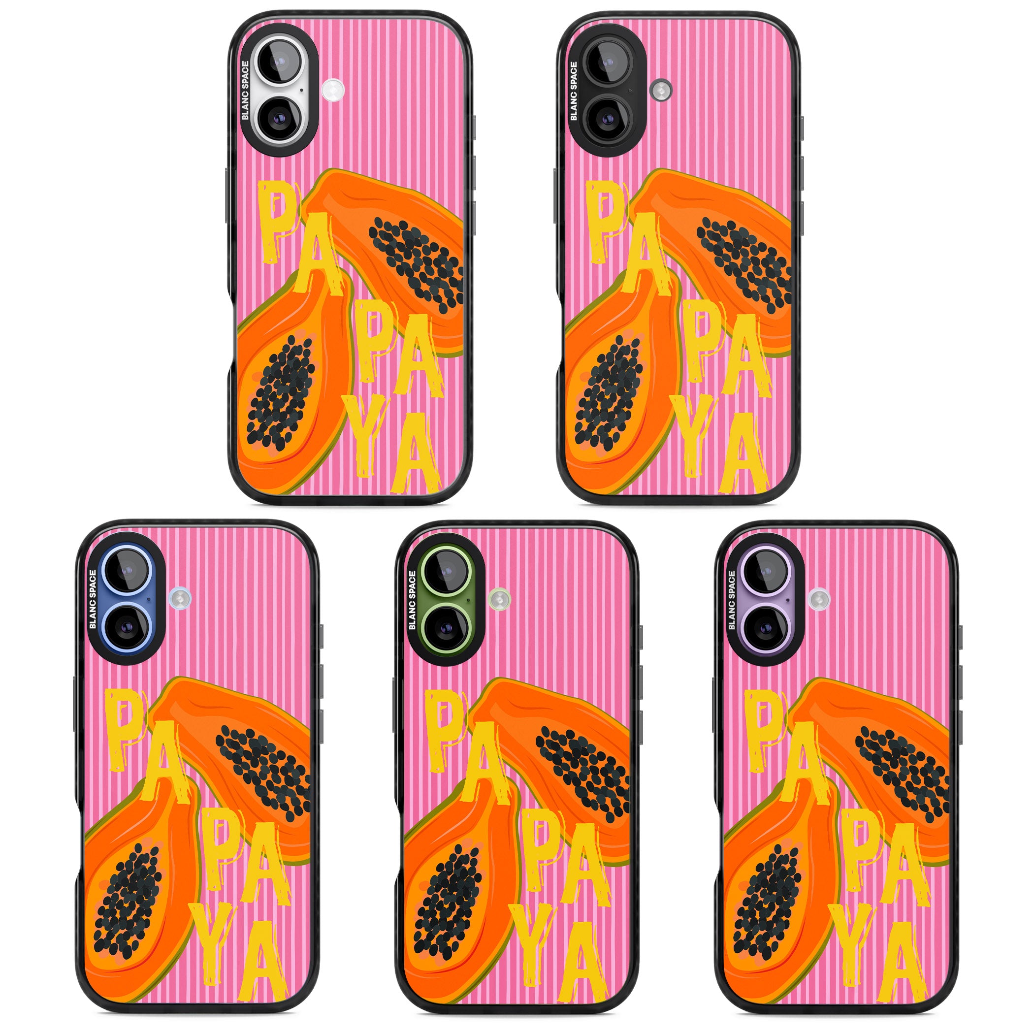 Papaya iPhone 17 Impact Black Phone Case APT Impact Protection