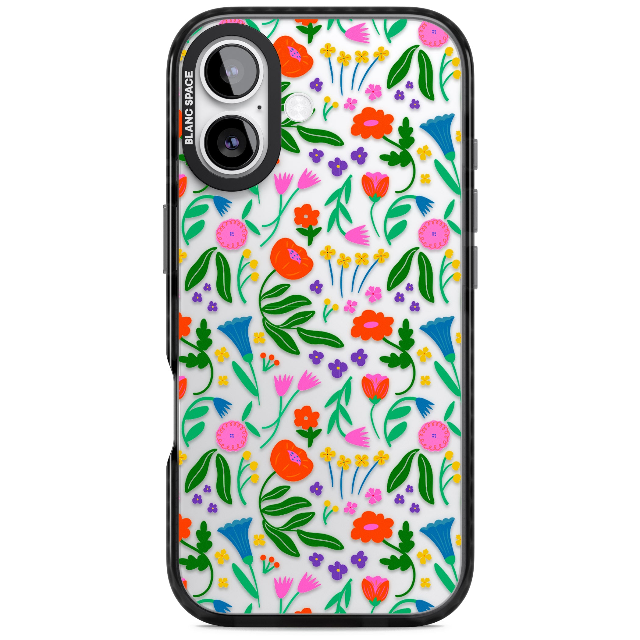 Summer Floral Fiesta iPhone 17 Impact Black Phone Case