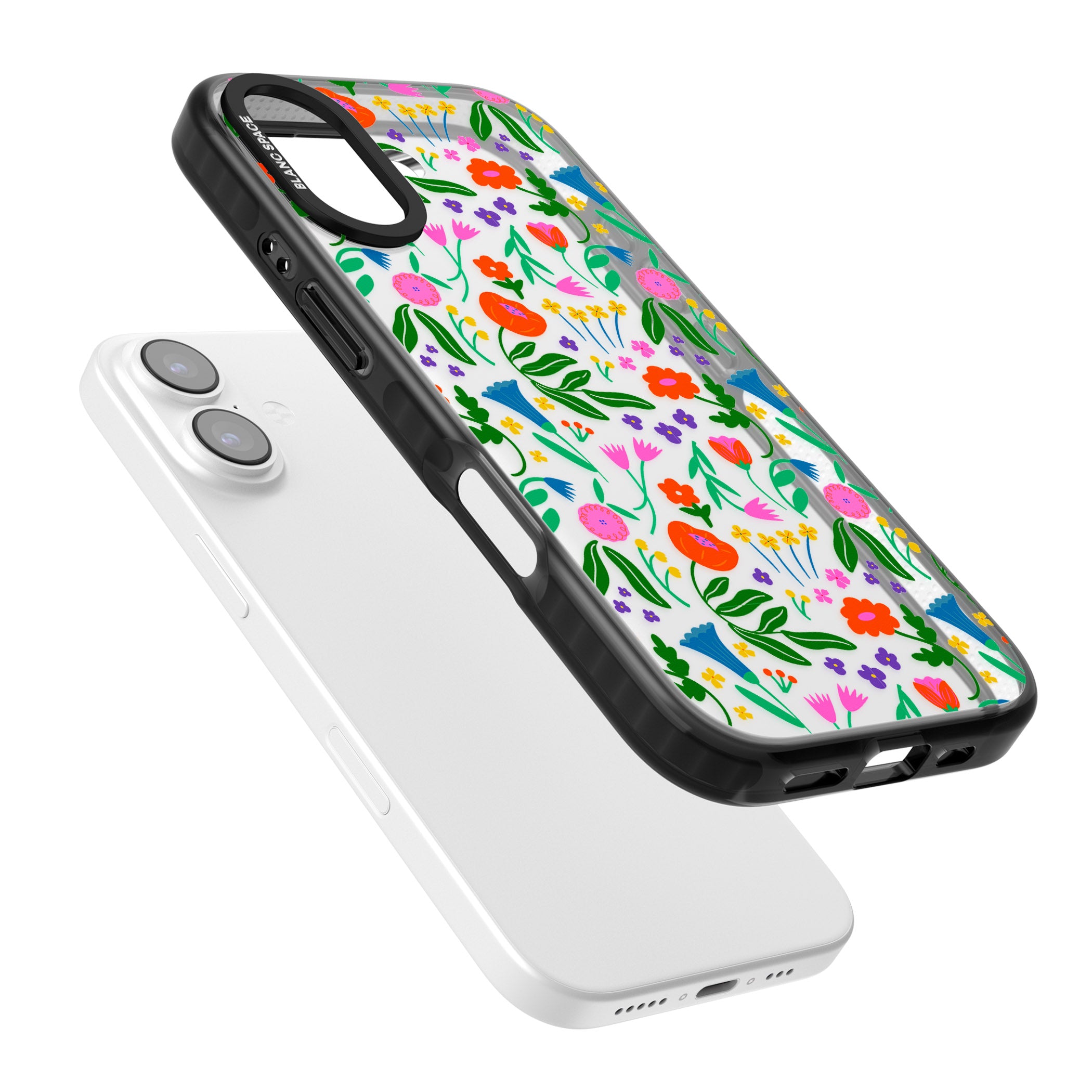 Summer Floral Fiesta iPhone 17 Impact Black Phone Case Colours