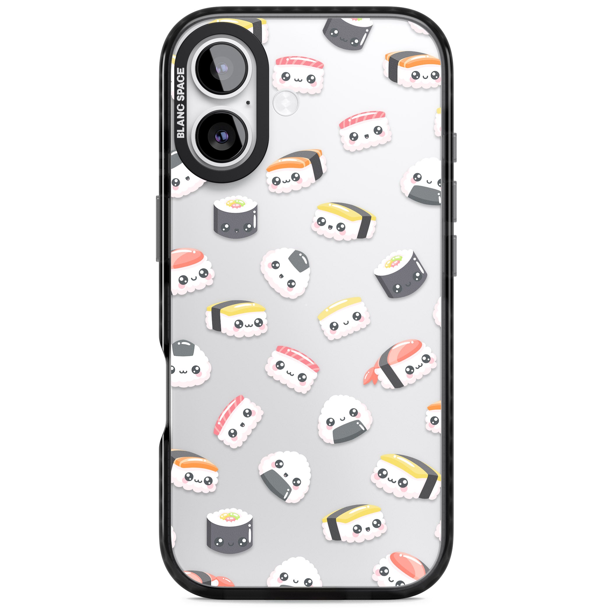 Kawaii Sushi iPhone 17 Impact Black Phone Case