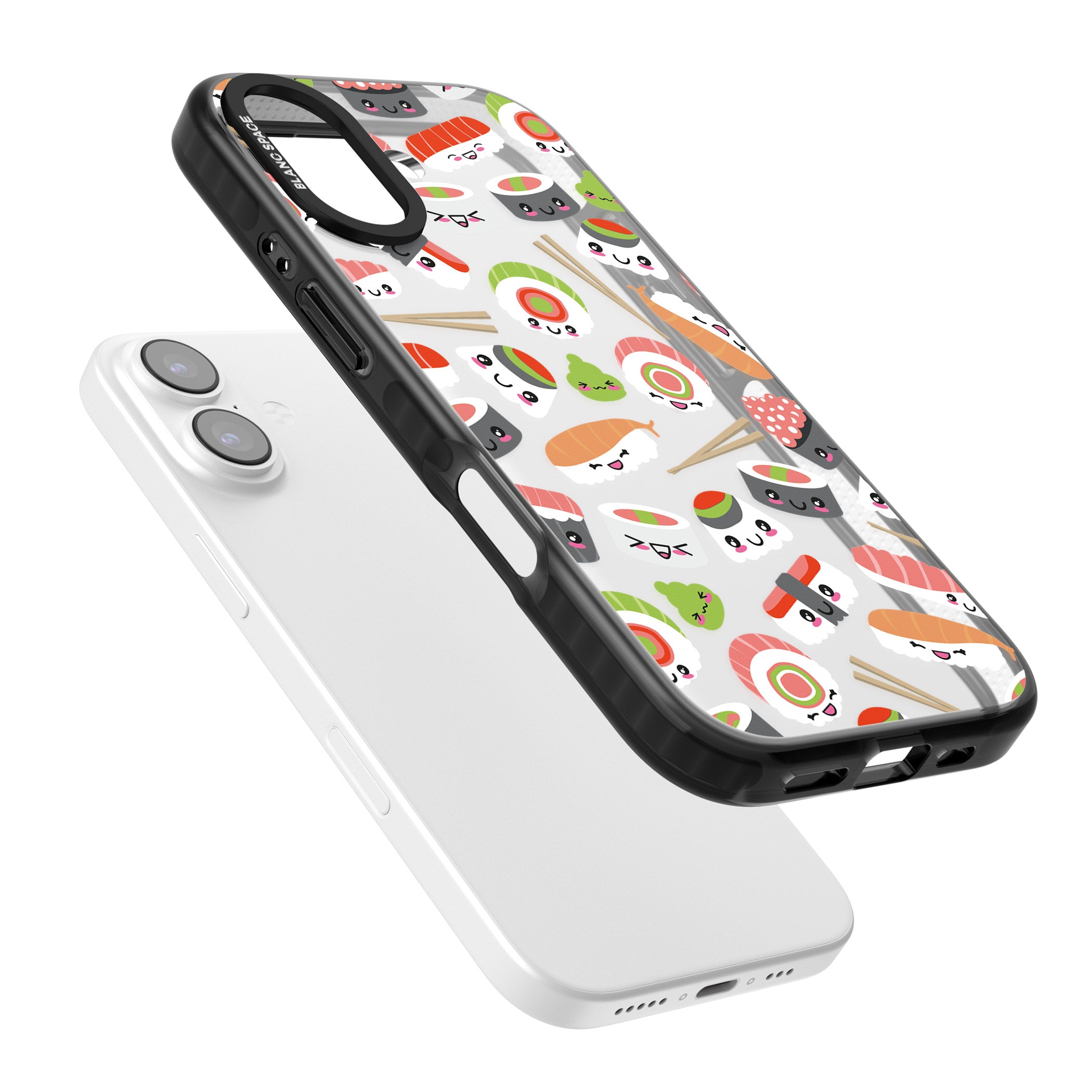 Kawaii Sushi Party iPhone 17 Impact Black Phone Case Colours