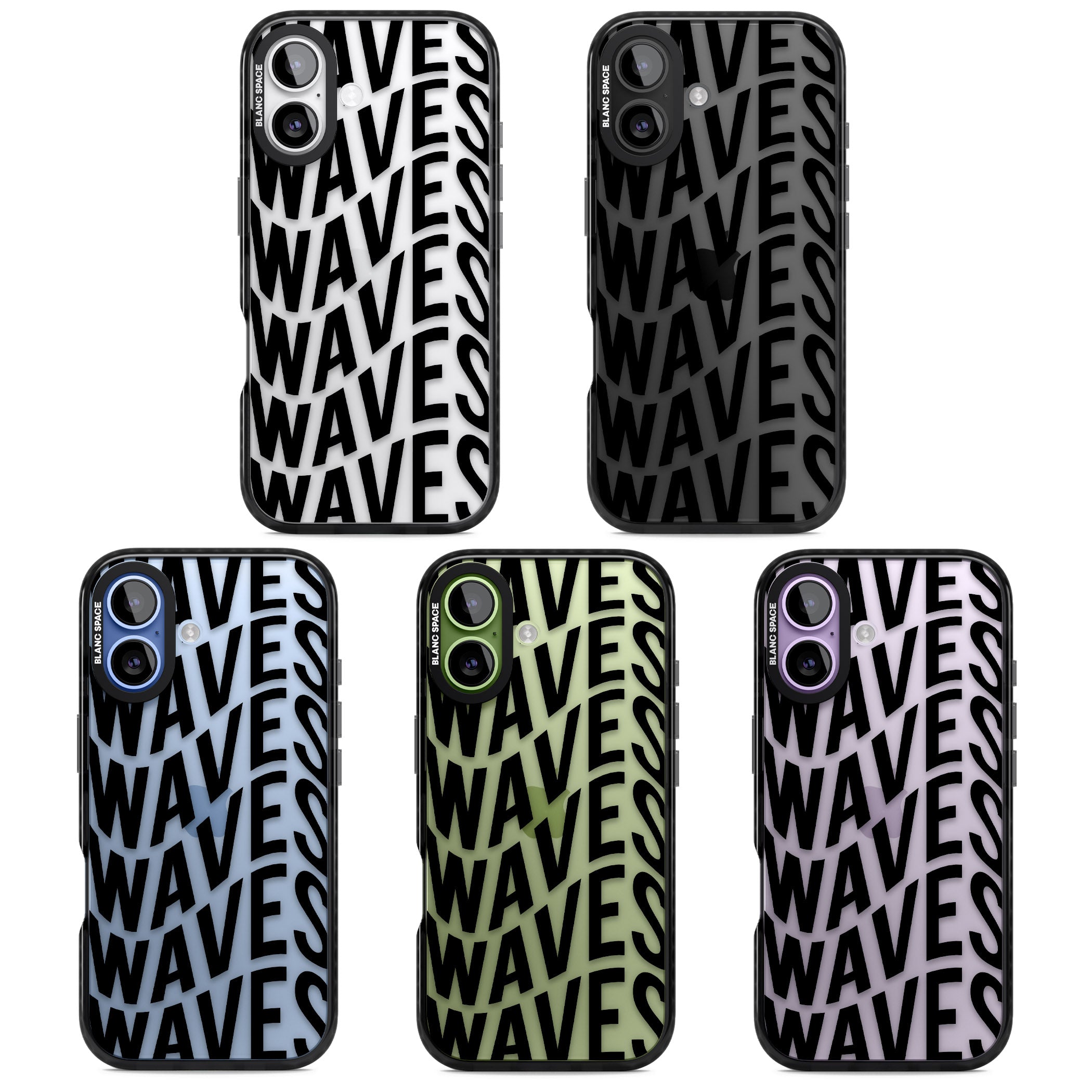 Waves iPhone 17 Impact Black Phone Case APT Impact Protection