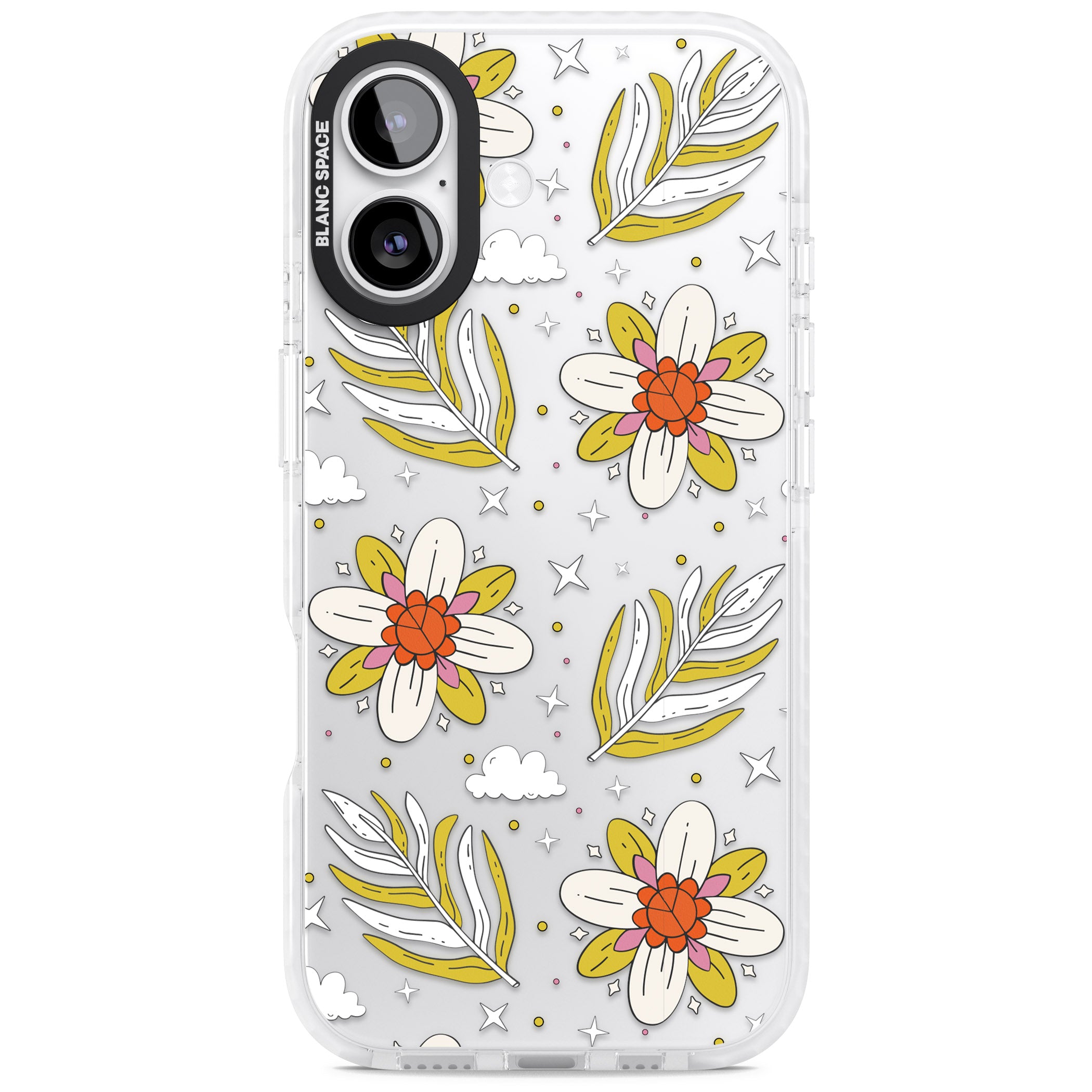 Boho Celestial Floral Dream iPhone 17 Impact Clear Phone Case