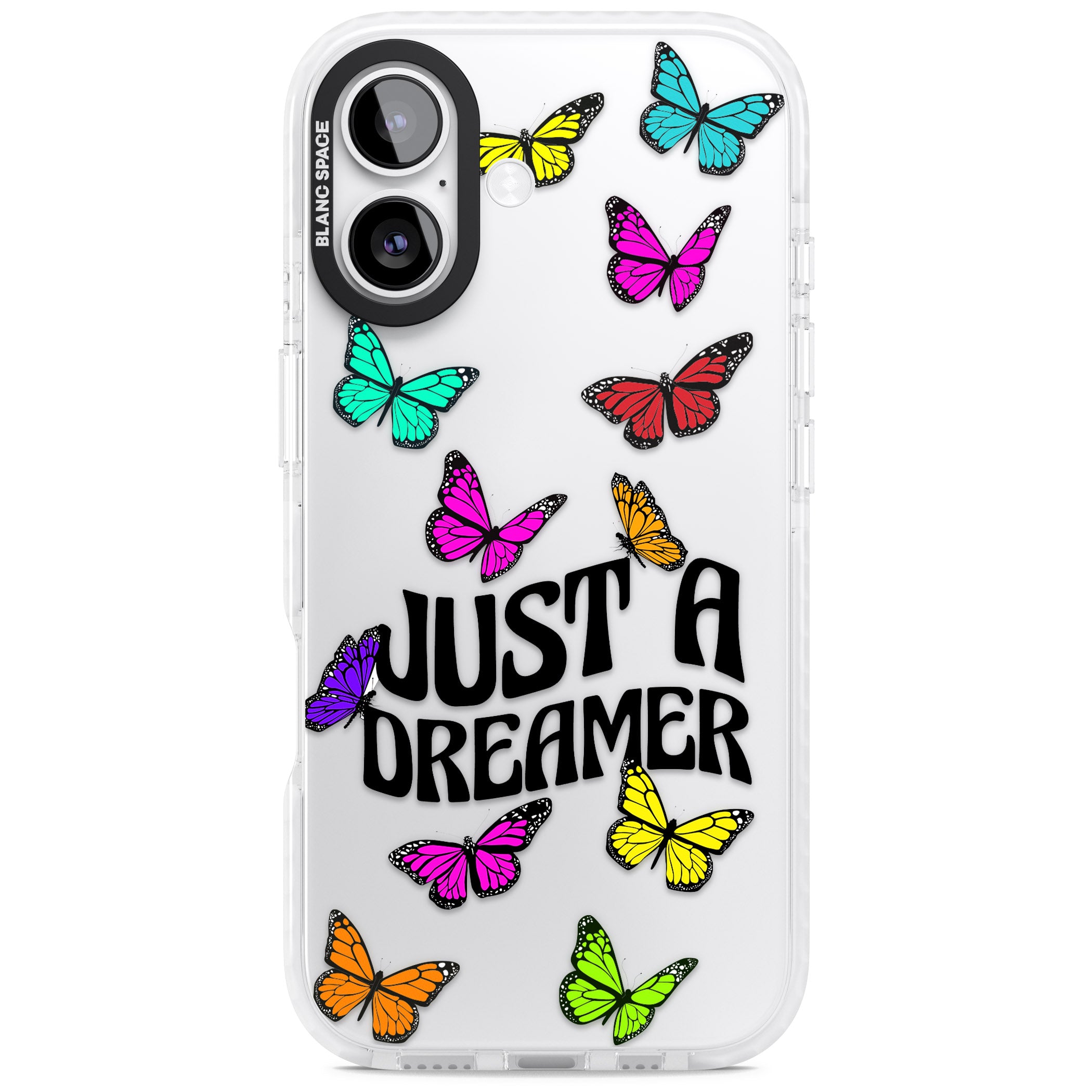 Just A Dreamer Butterfly iPhone 17 Impact Clear Phone Case