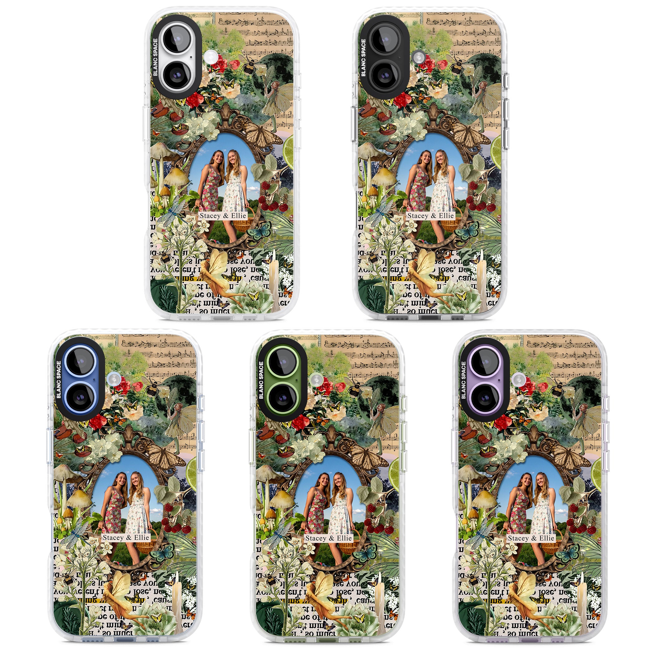 Personalised Cottage Garden Frame iPhone 17 Impact Clear Phone Case APT Impact Protection