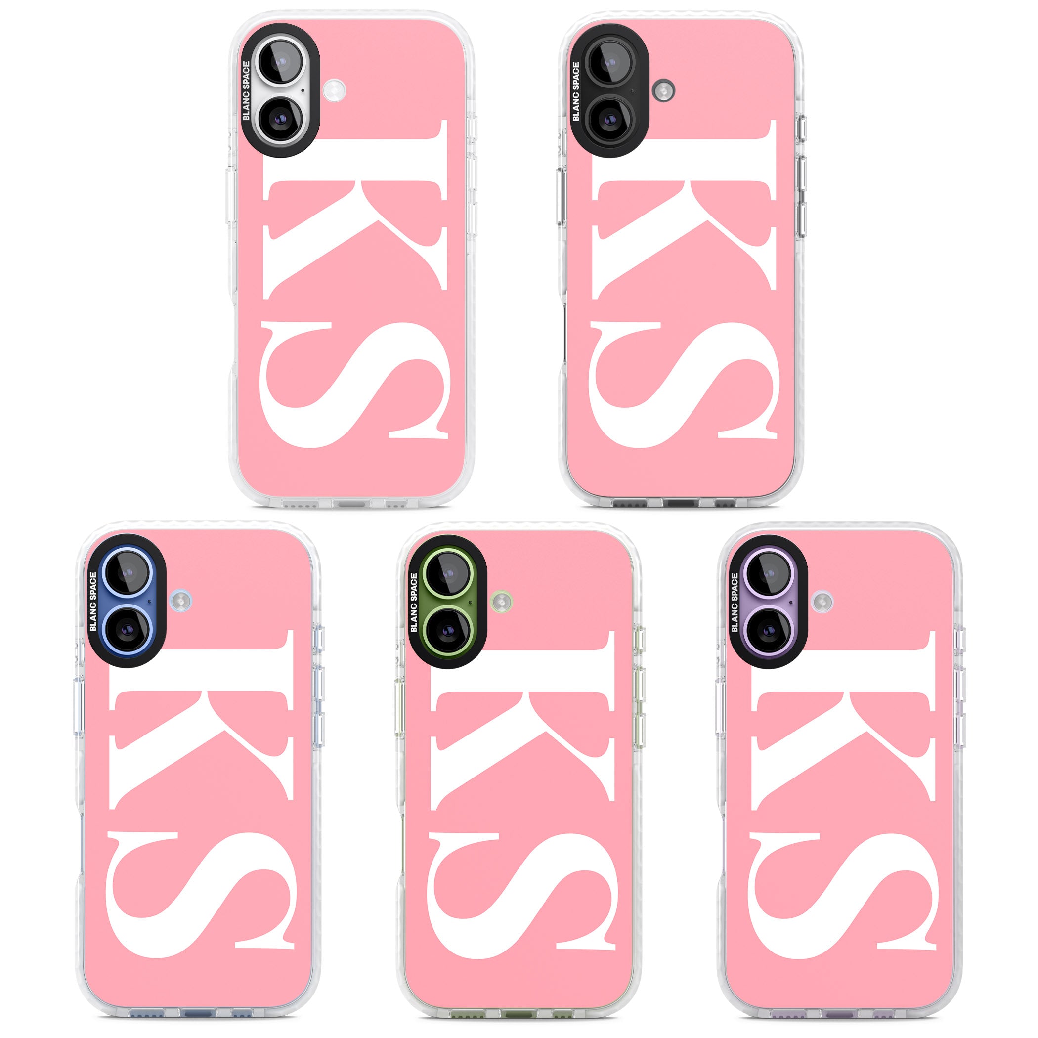Personalised White & Pink Letters iPhone 17 Impact Clear Phone Case APT Impact Protection