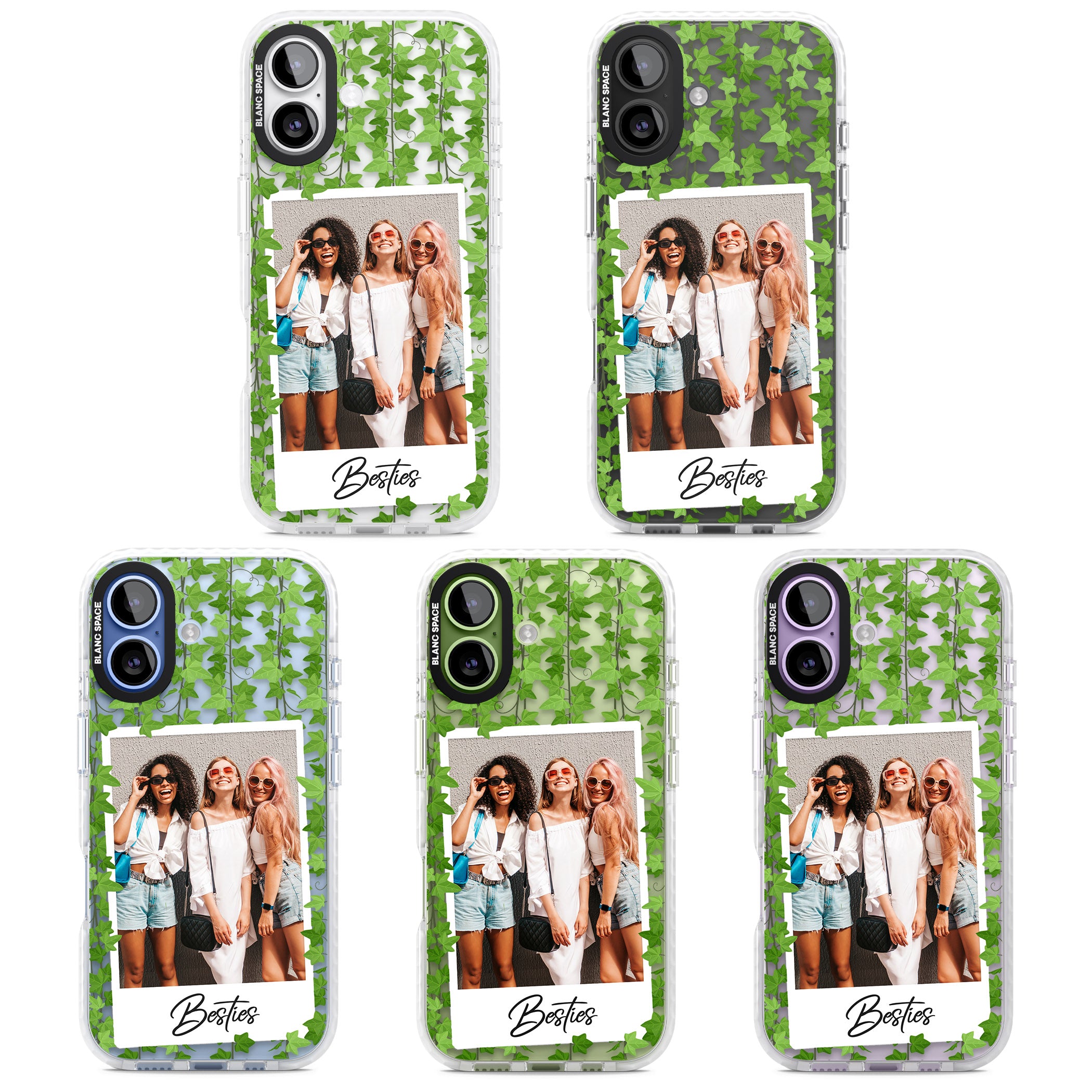 Personalised Ivy Vine Instant Photo iPhone 17 Impact Clear Phone Case APT Impact Protection