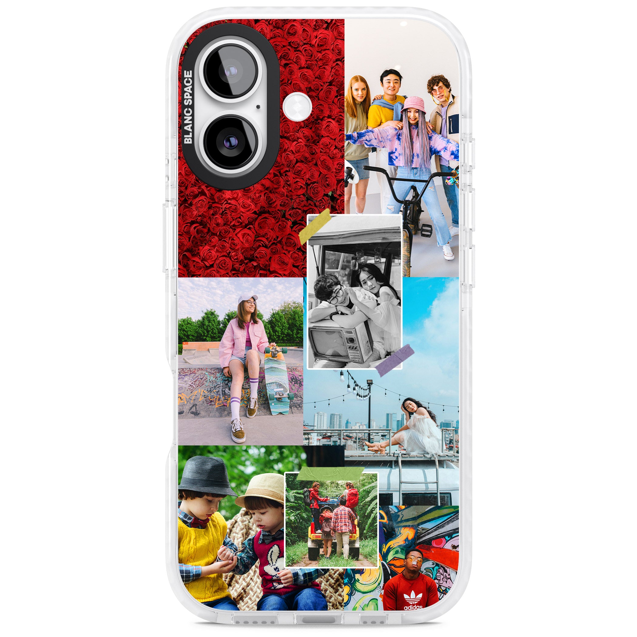 Personalised Photo Collage iPhone 17 Impact Clear Phone Case