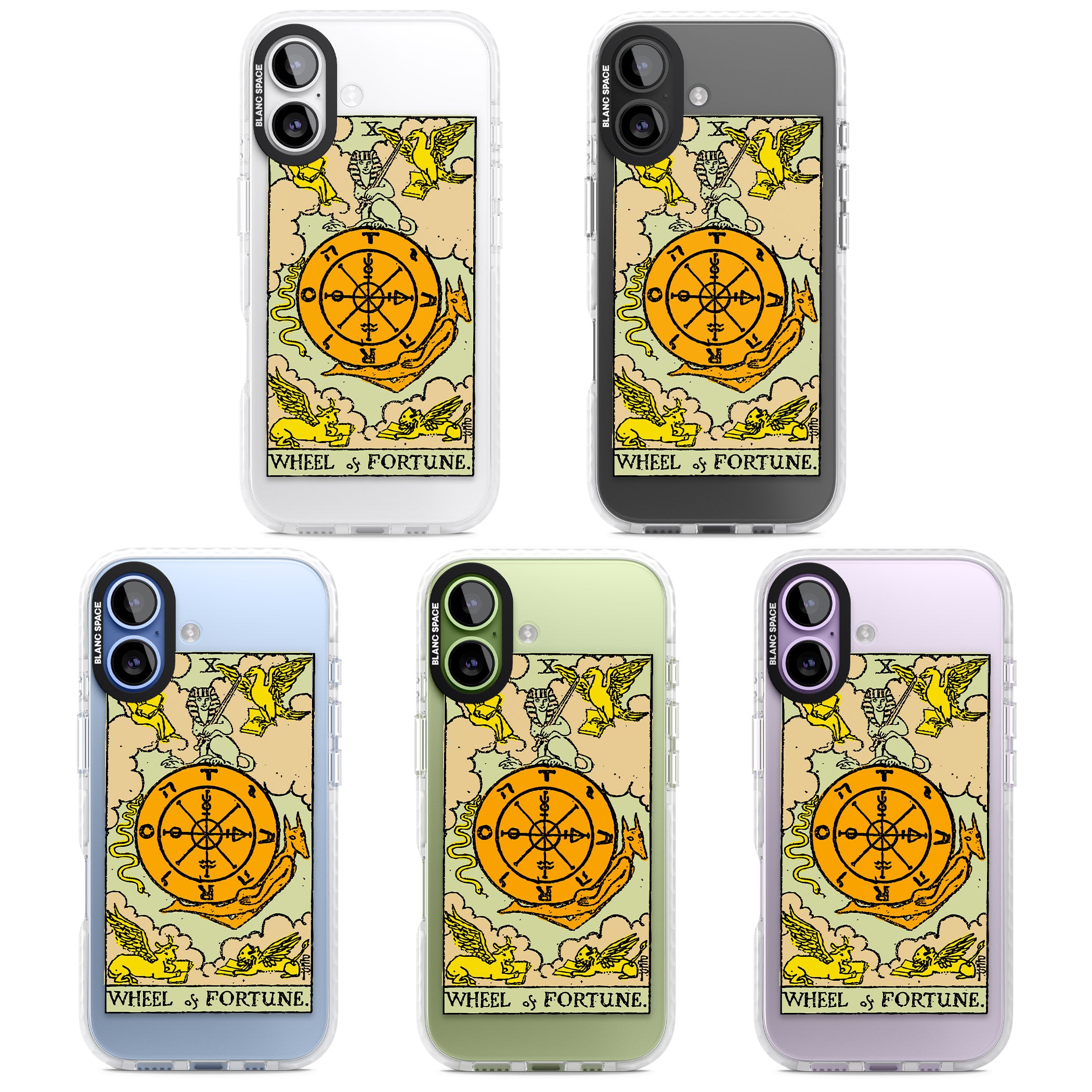 Personalised Wheel Of Fortune Tarot Card (Color) iPhone 17 Impact Clear Phone Case APT Impact Protection