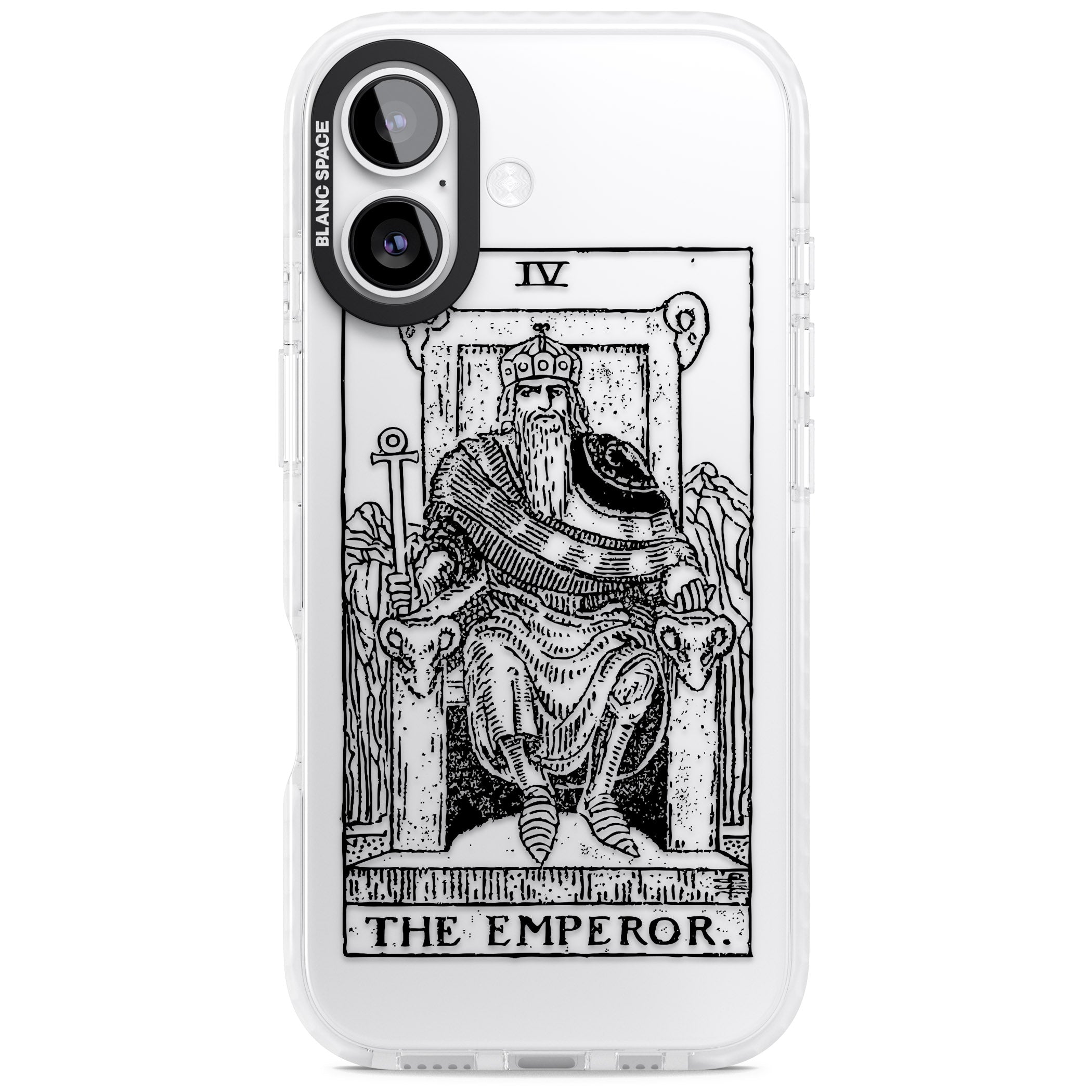 Personalised The Emperor Tarot iPhone 17 Impact Clear Phone Case