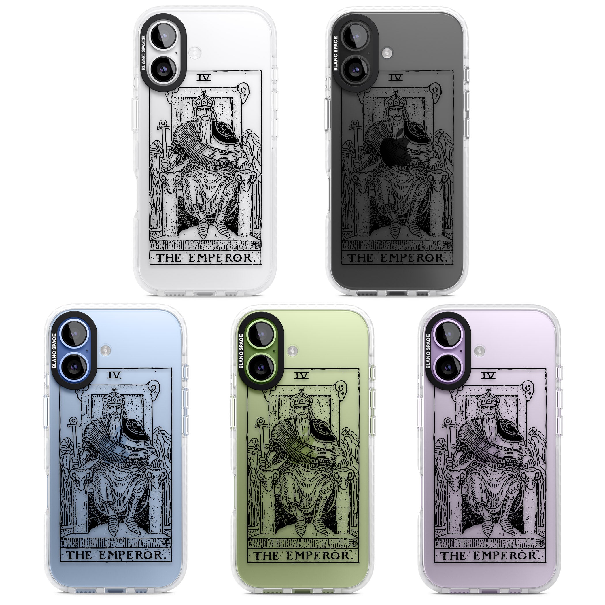 Personalised The Emperor Tarot iPhone 17 Impact Clear Phone Case APT Impact Protection
