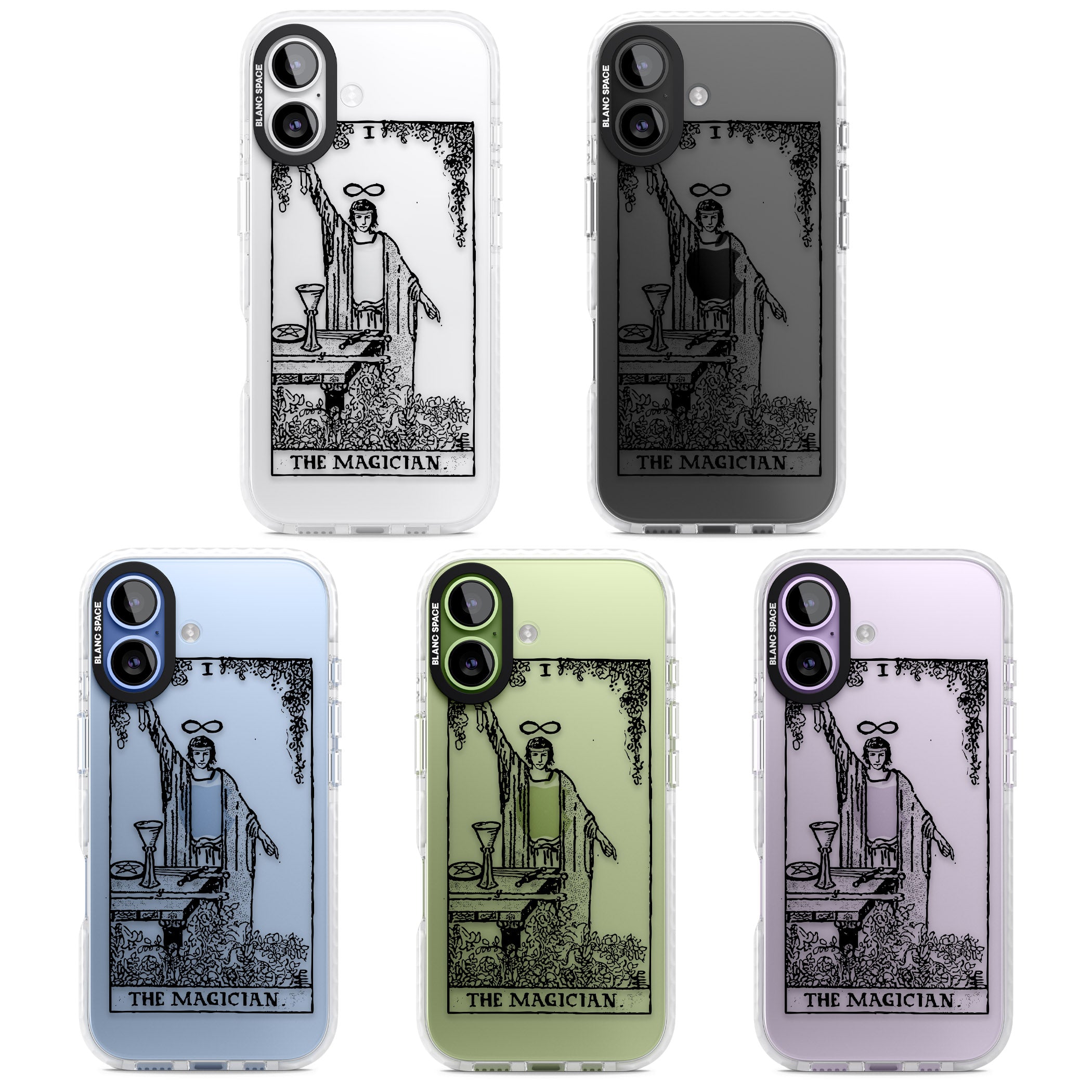 Personalised The Magician Tarot Transparent iPhone 17 Impact Clear Phone Case APT Impact Protection