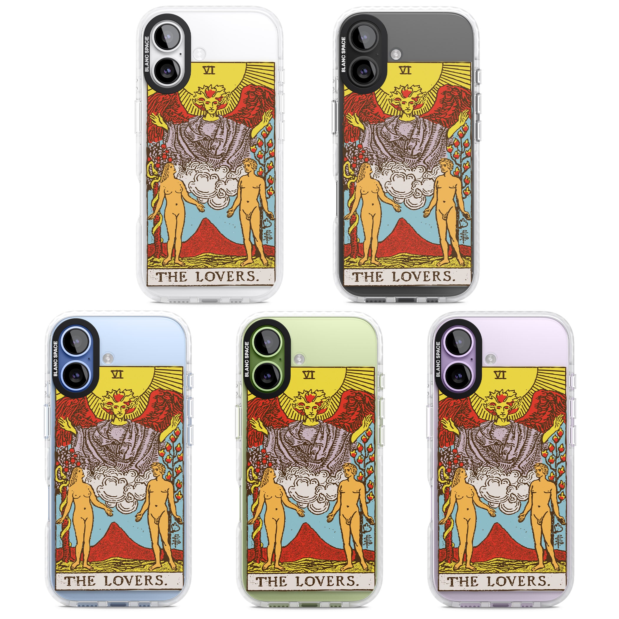 Personalised The Lovers Tarot Card (Color) iPhone 17 Impact Clear Phone Case APT Impact Protection
