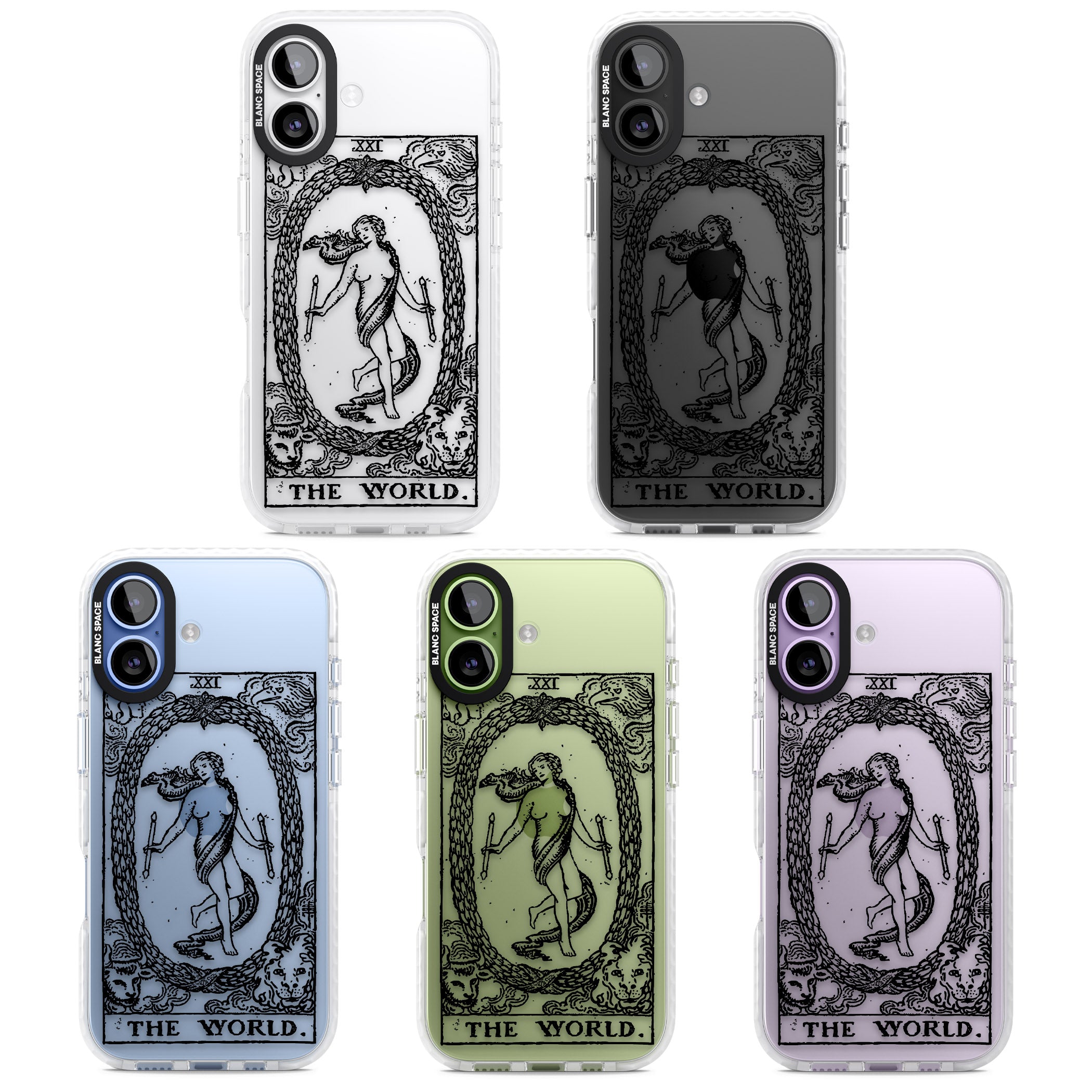 Personalised The World Tarot Card (Clear) iPhone 17 Impact Clear Phone Case APT Impact Protection