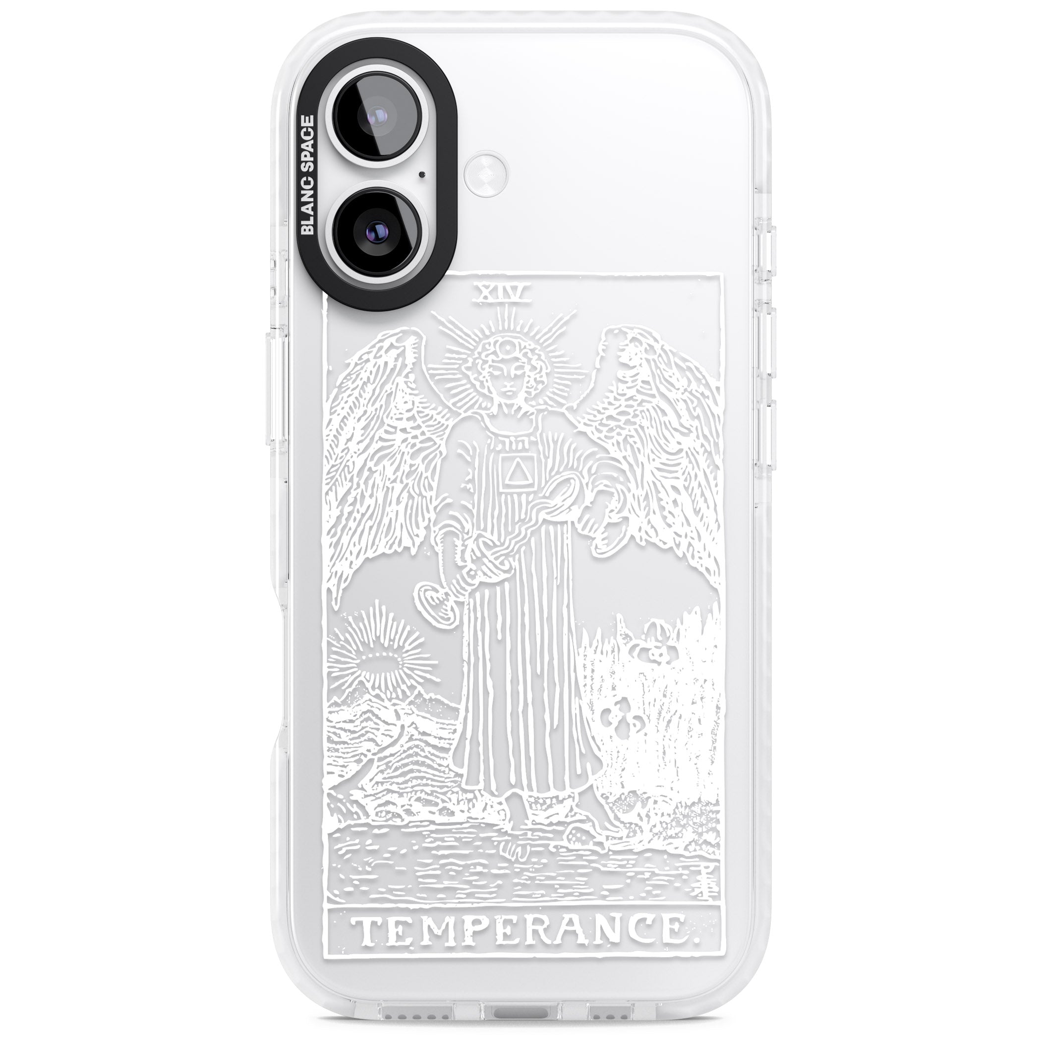 Personalised Temperance Tarot Card (White) iPhone 17 Impact Clear Phone Case