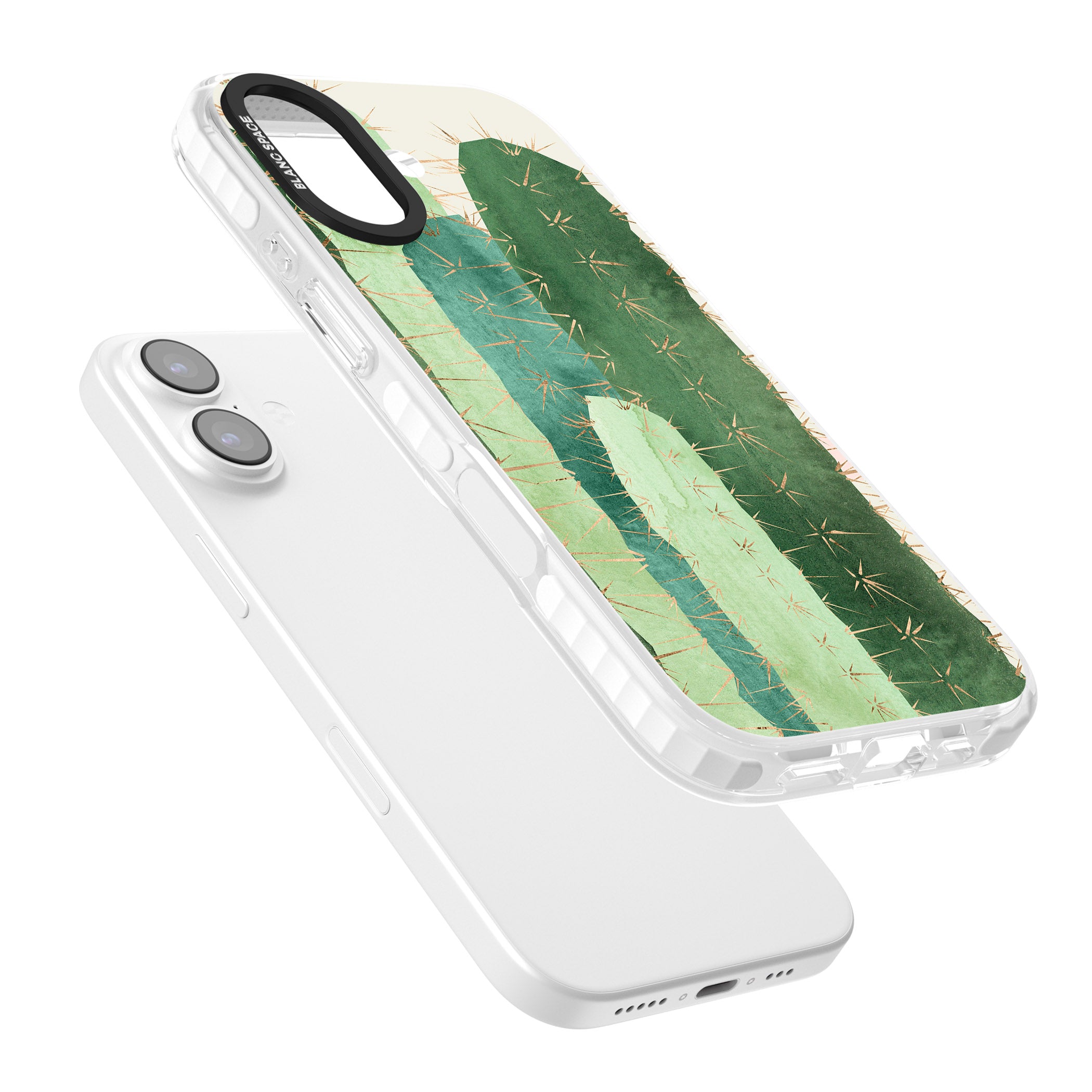 Large Cacti iPhone 17 Impact Clear Phone Case Colours