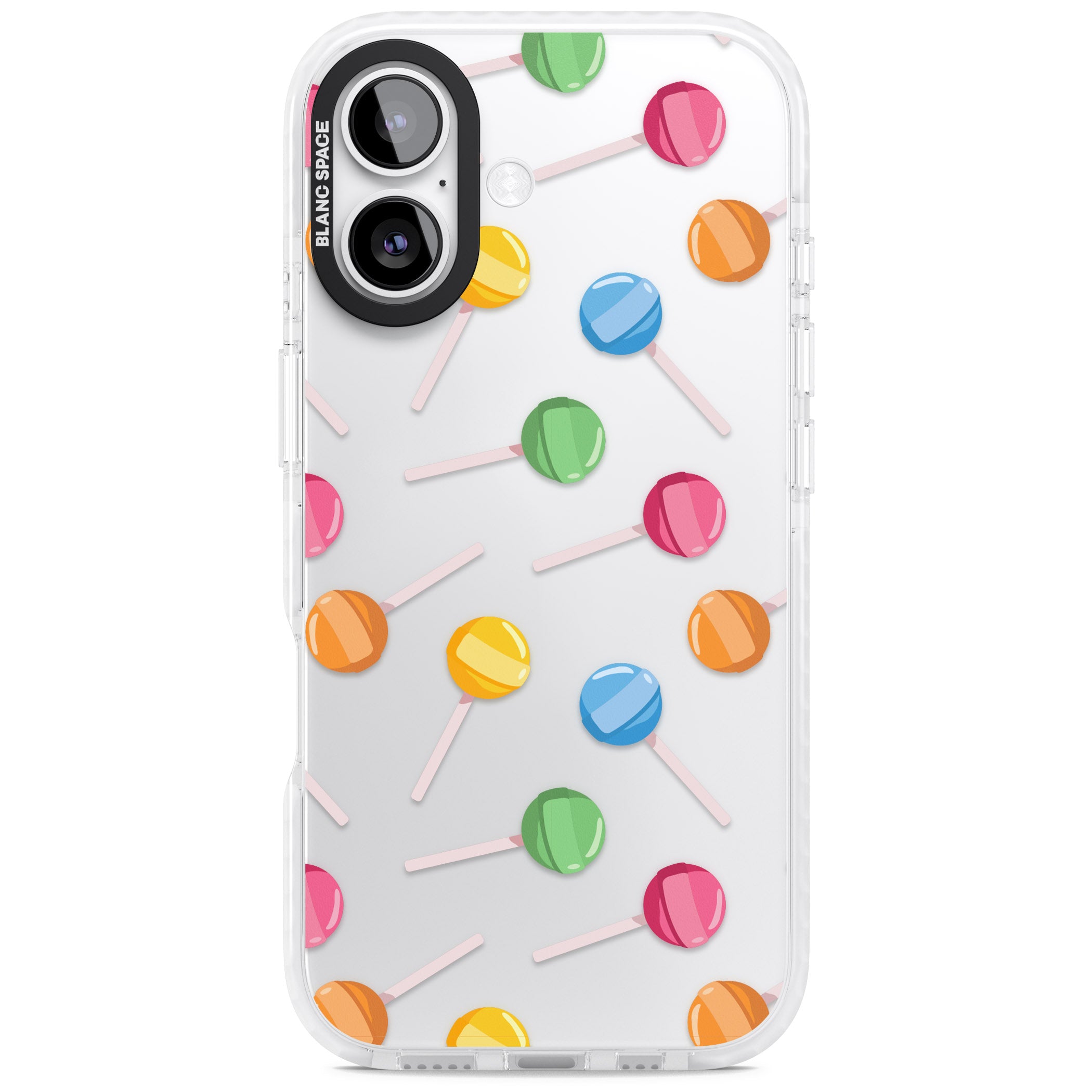 Lollipop Pattern iPhone 17 Impact Clear Phone Case