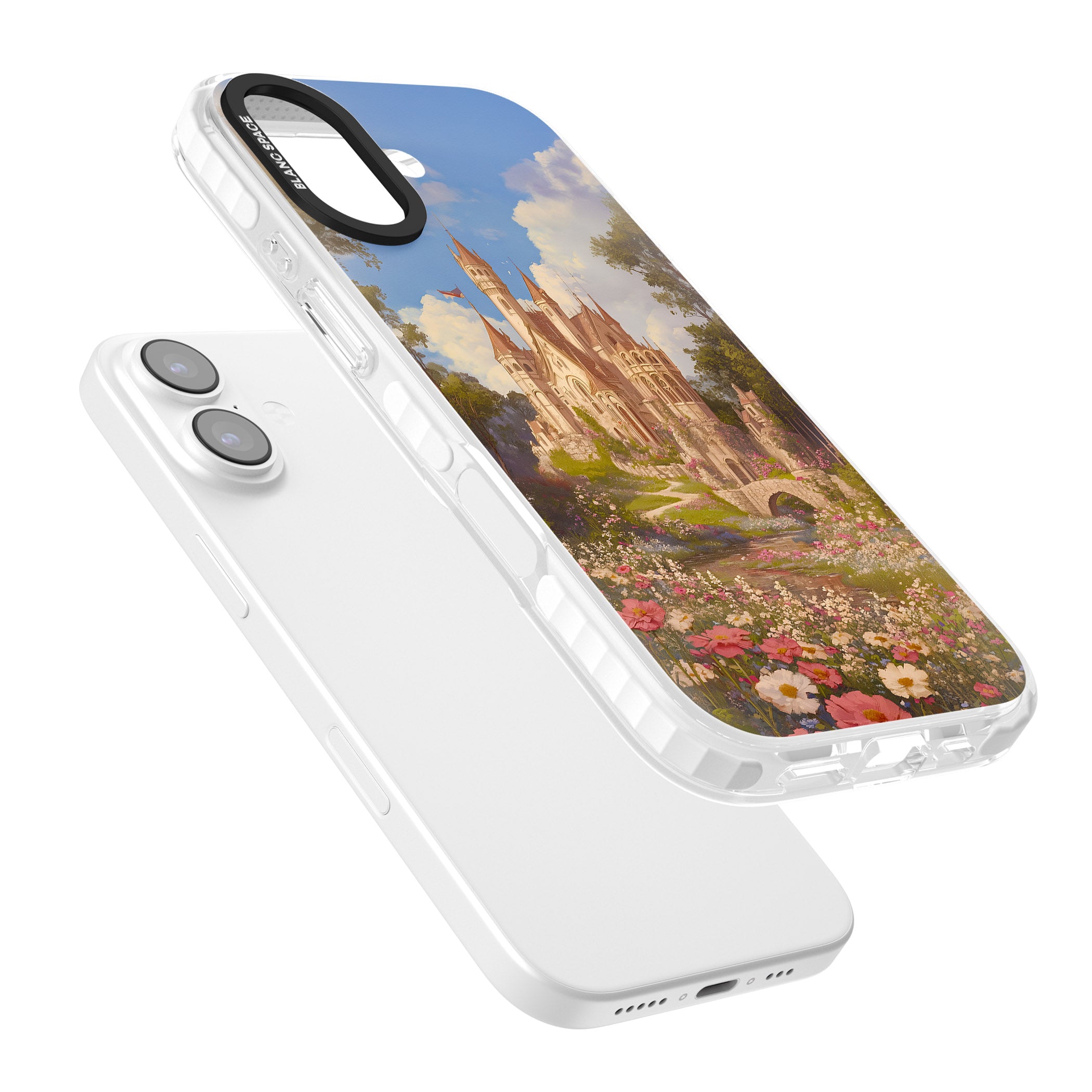 Castle Flower Fields iPhone 17 Impact Clear Phone Case Colours