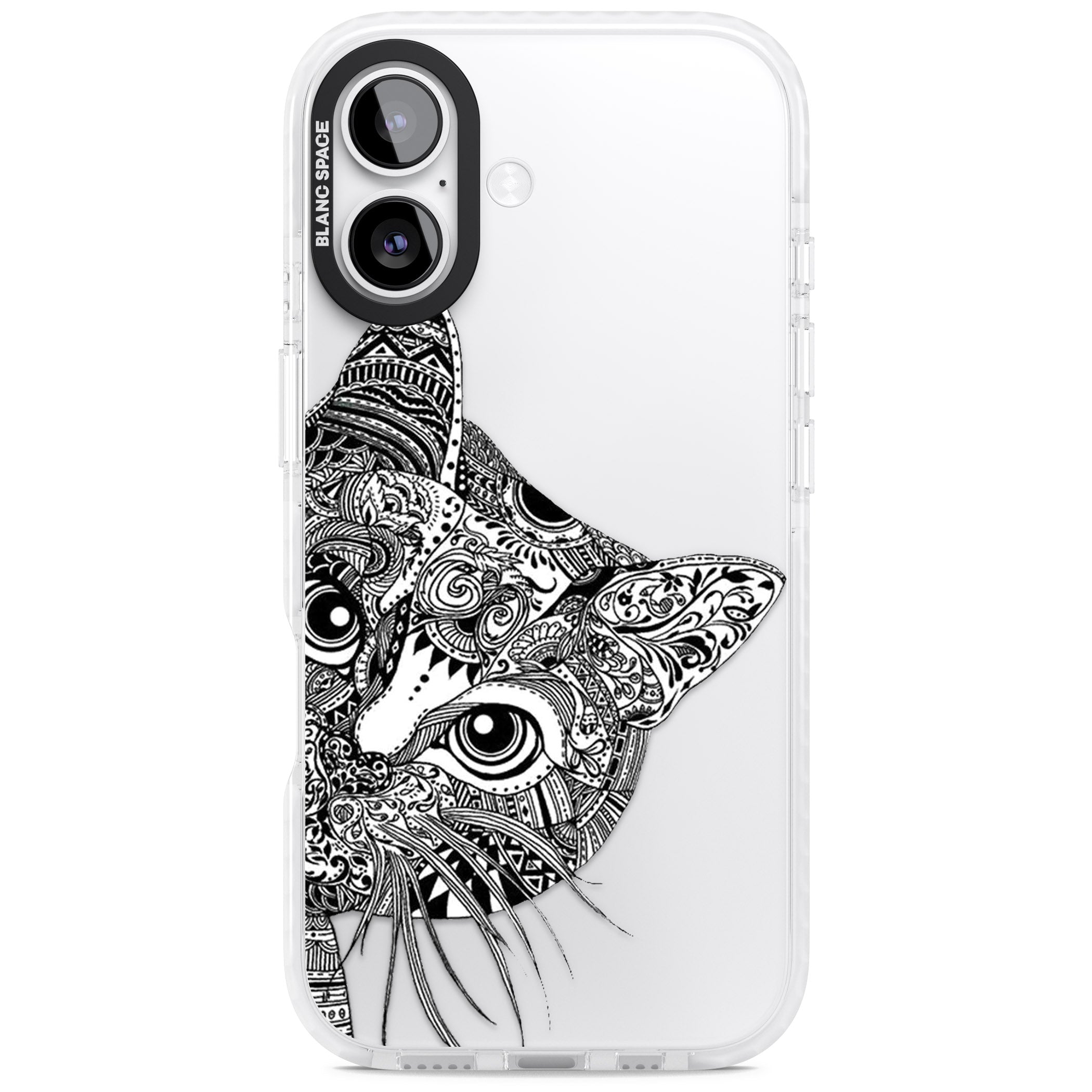 Henna Cat iPhone 17 Impact Clear Phone Case