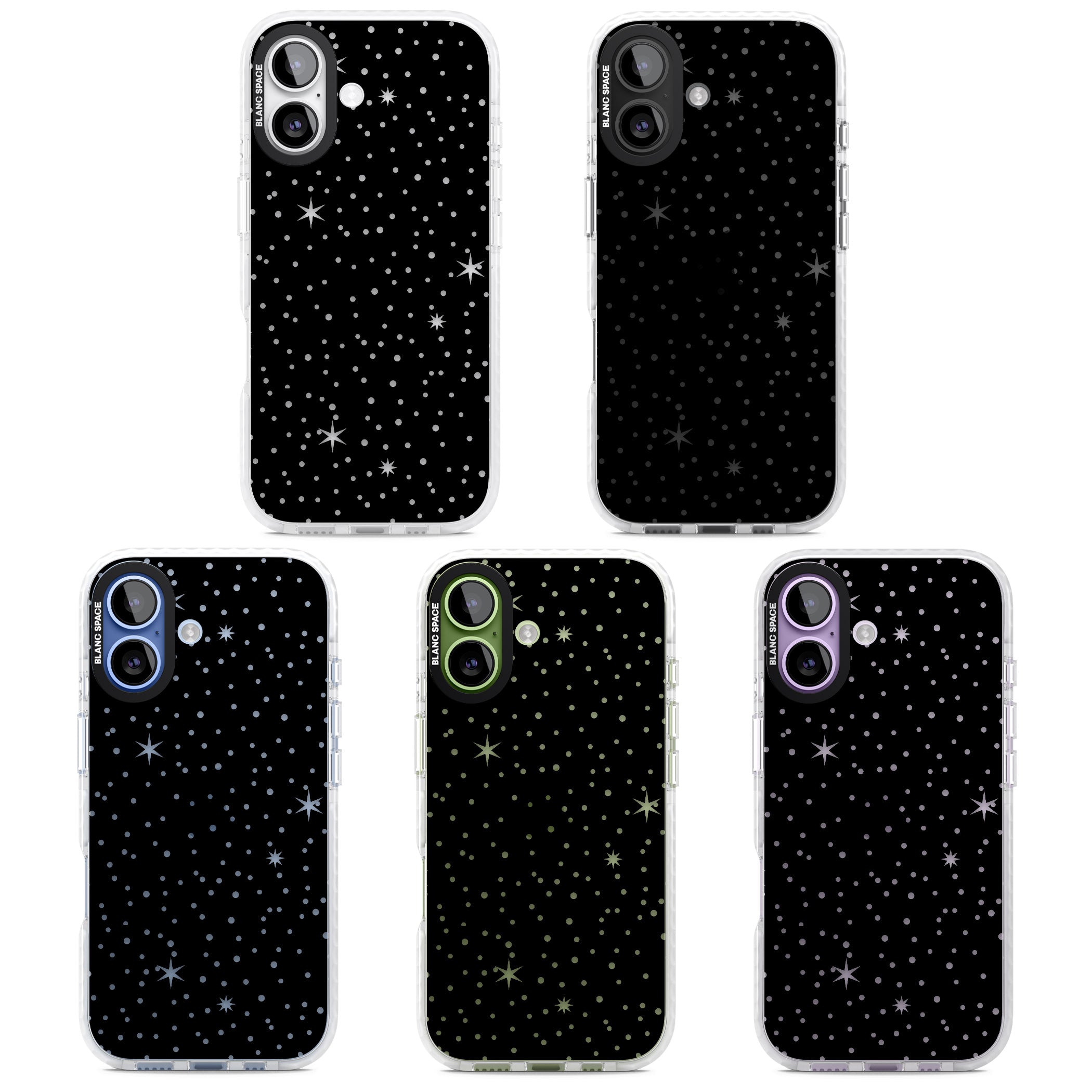 Celestial Cut Out Stars iPhone 17 Impact Clear Phone Case APT Impact Protection