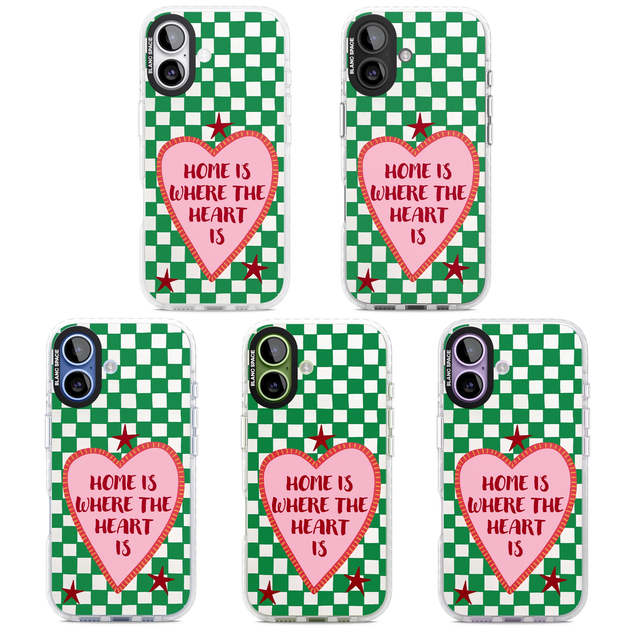 Home Is Where The Heart Is iPhone 17 Impact Clear Phone Case APT Impact Protection