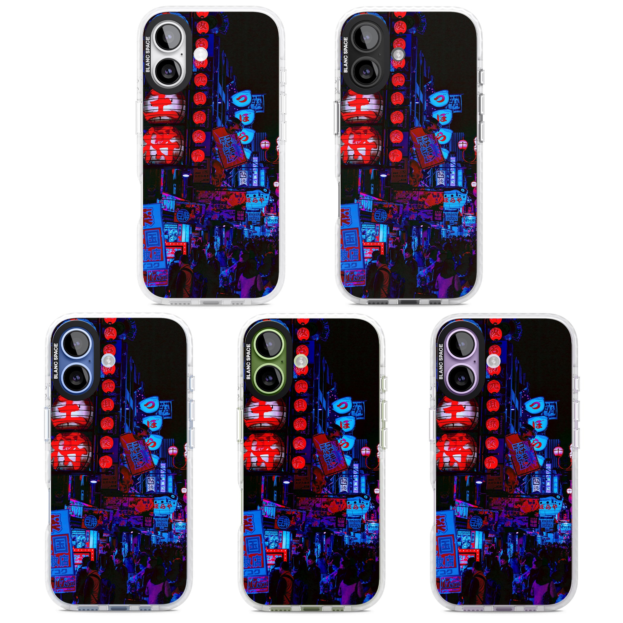Neon City Nights iPhone 17 Impact Clear Phone Case APT Impact Protection