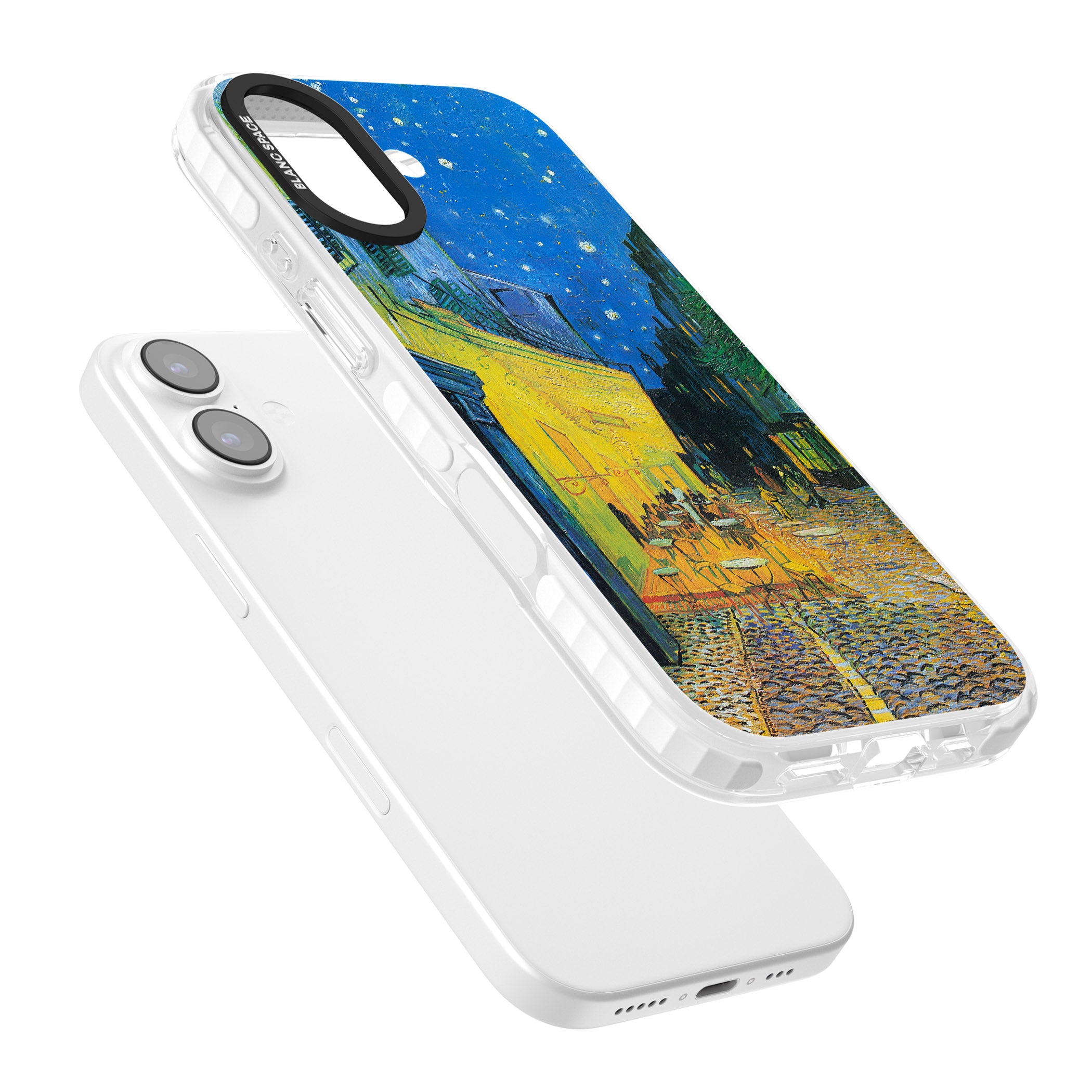 Café Terrace At Night iPhone 17 Impact Clear Phone Case Colours