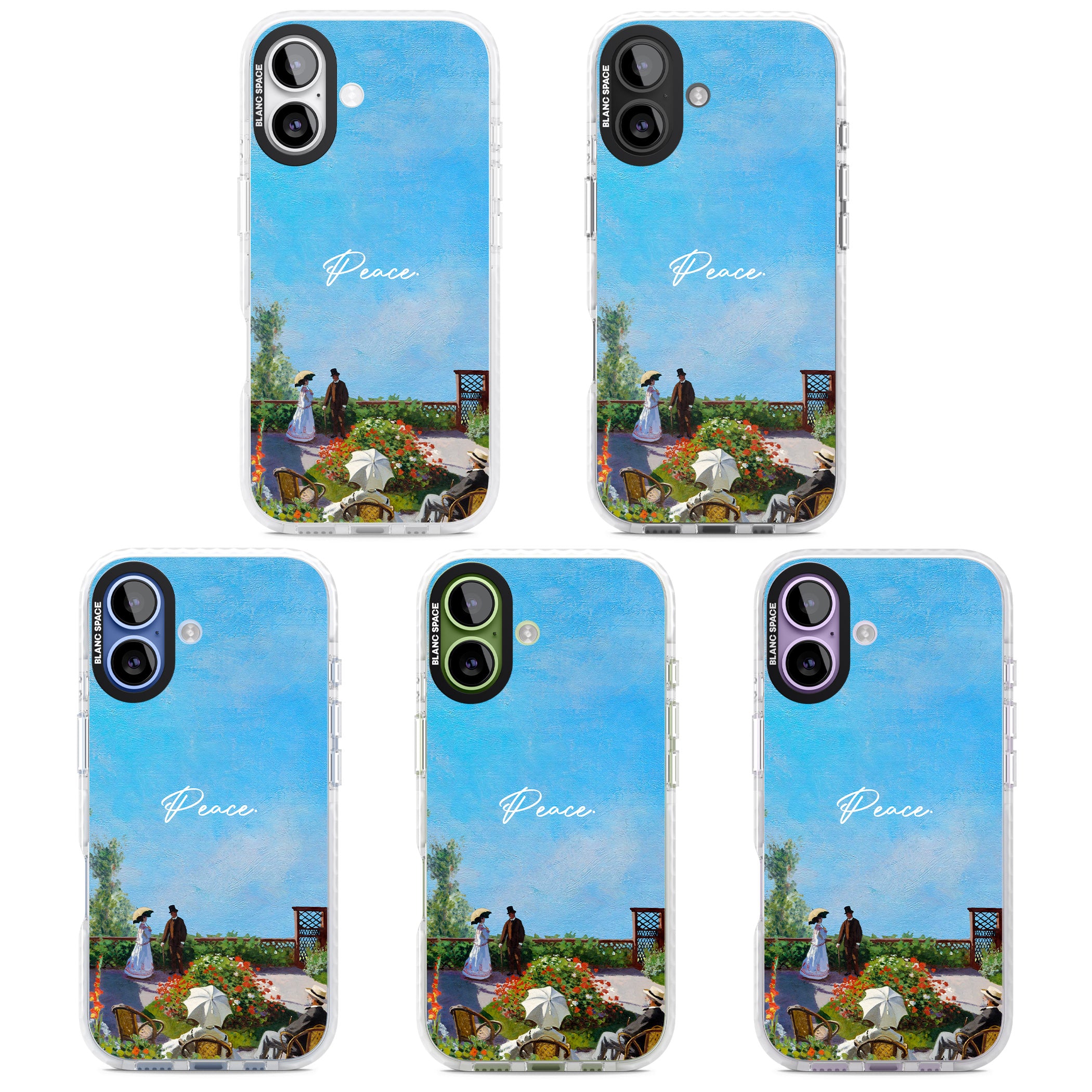 Monet Garden Terrace iPhone 17 Impact Clear Phone Case APT Impact Protection