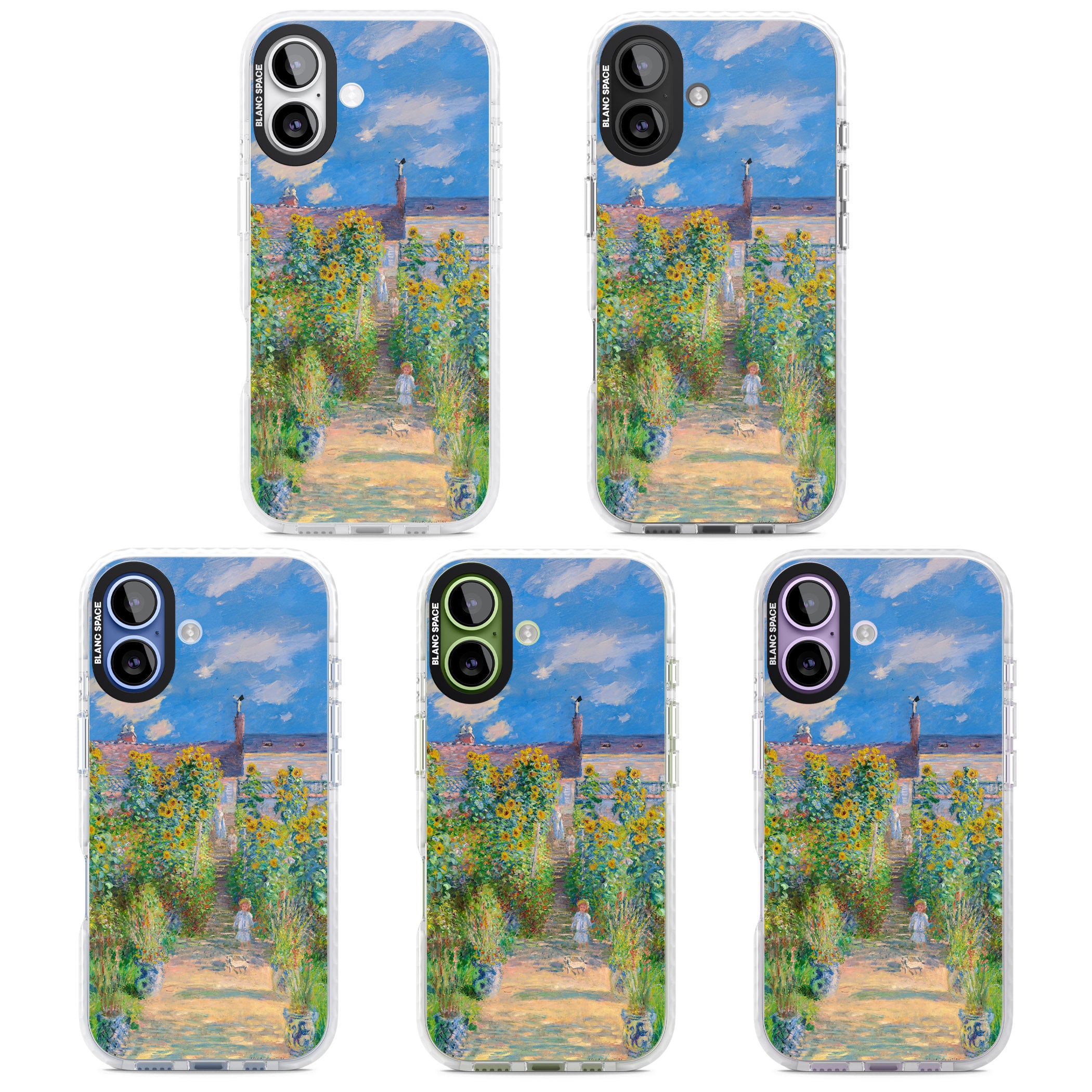 Garden at Vetheuil iPhone 17 Impact Clear Phone Case APT Impact Protection