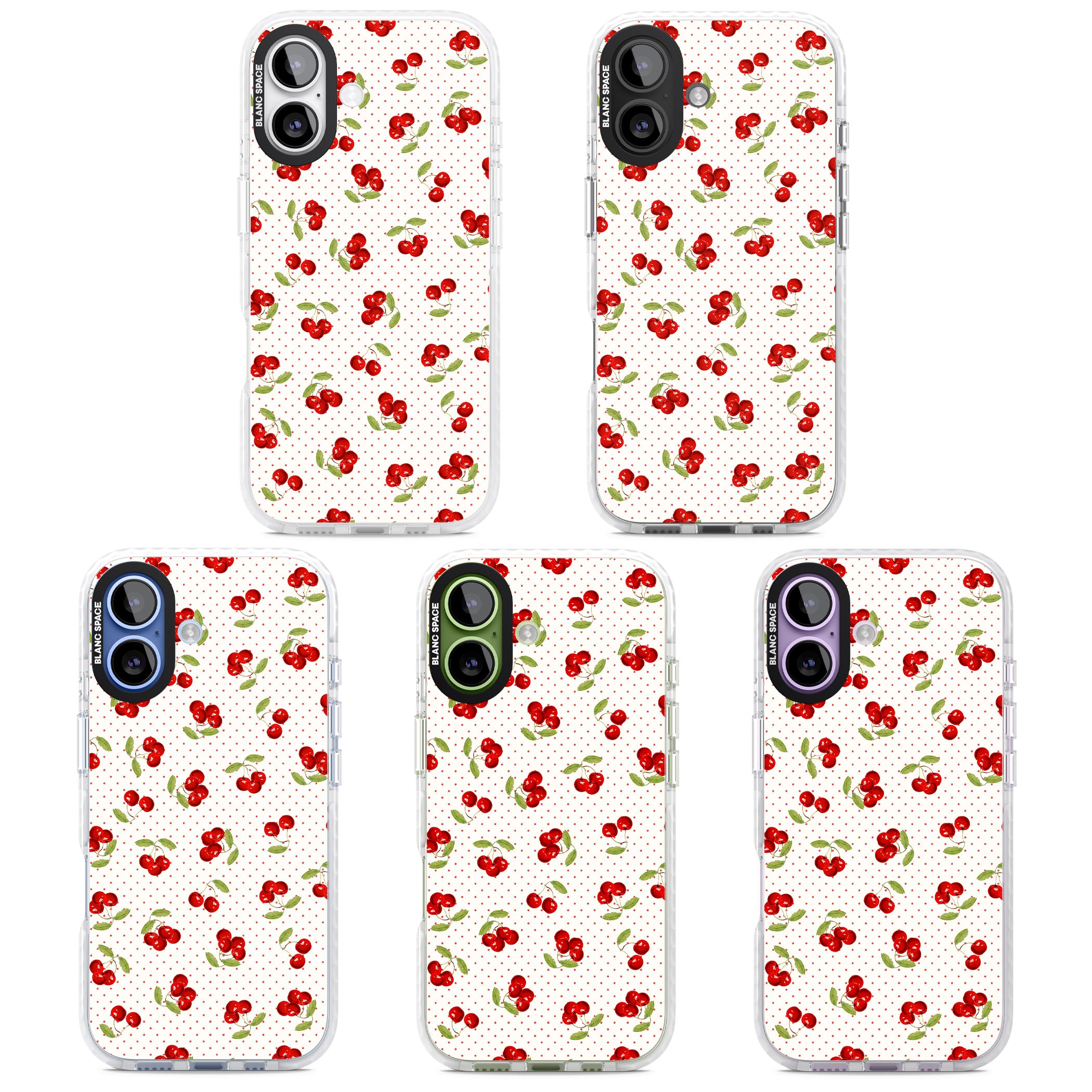 Cherry Picking iPhone 17 Impact Clear Phone Case APT Impact Protection