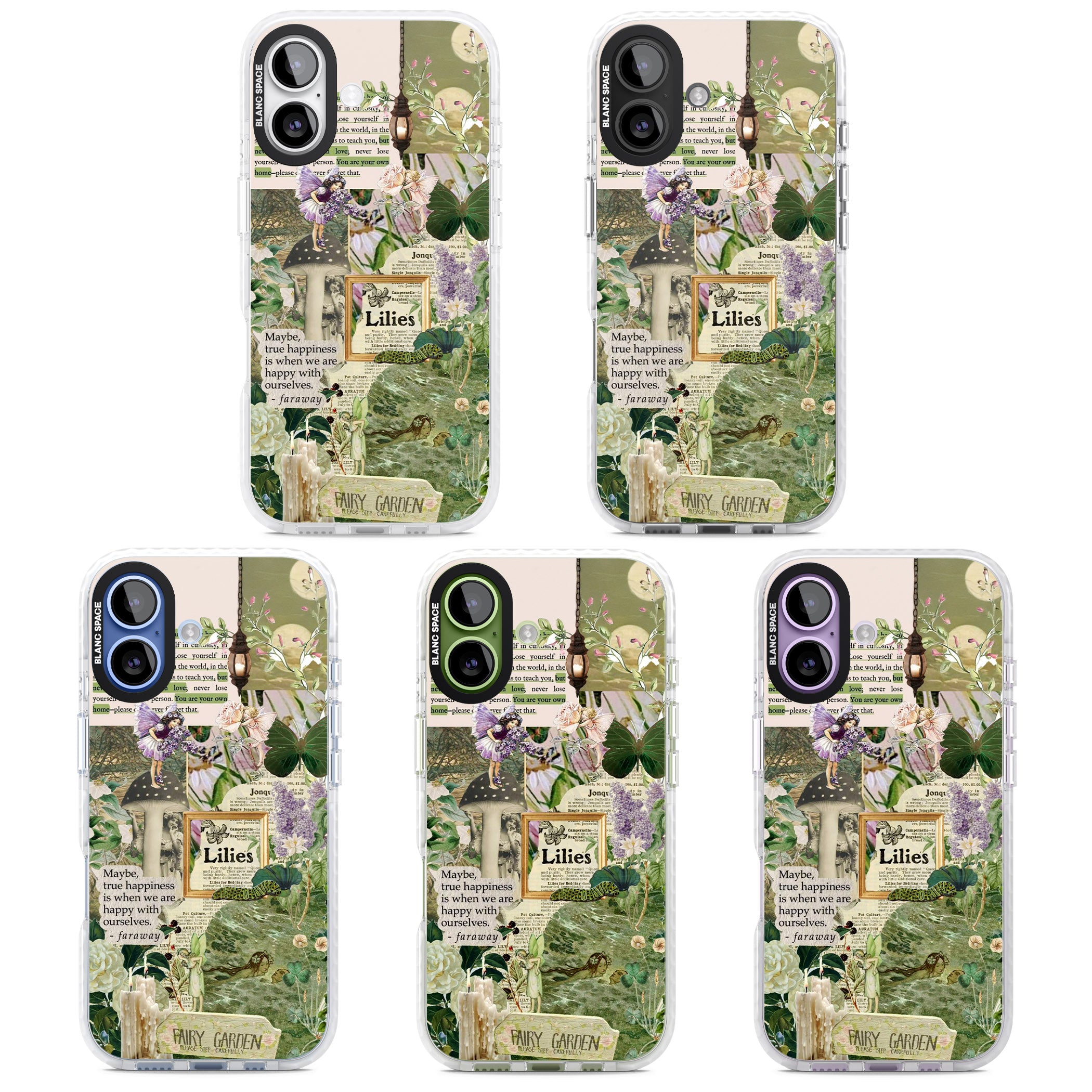 Fairy Garden iPhone 17 Impact Clear Phone Case APT Impact Protection